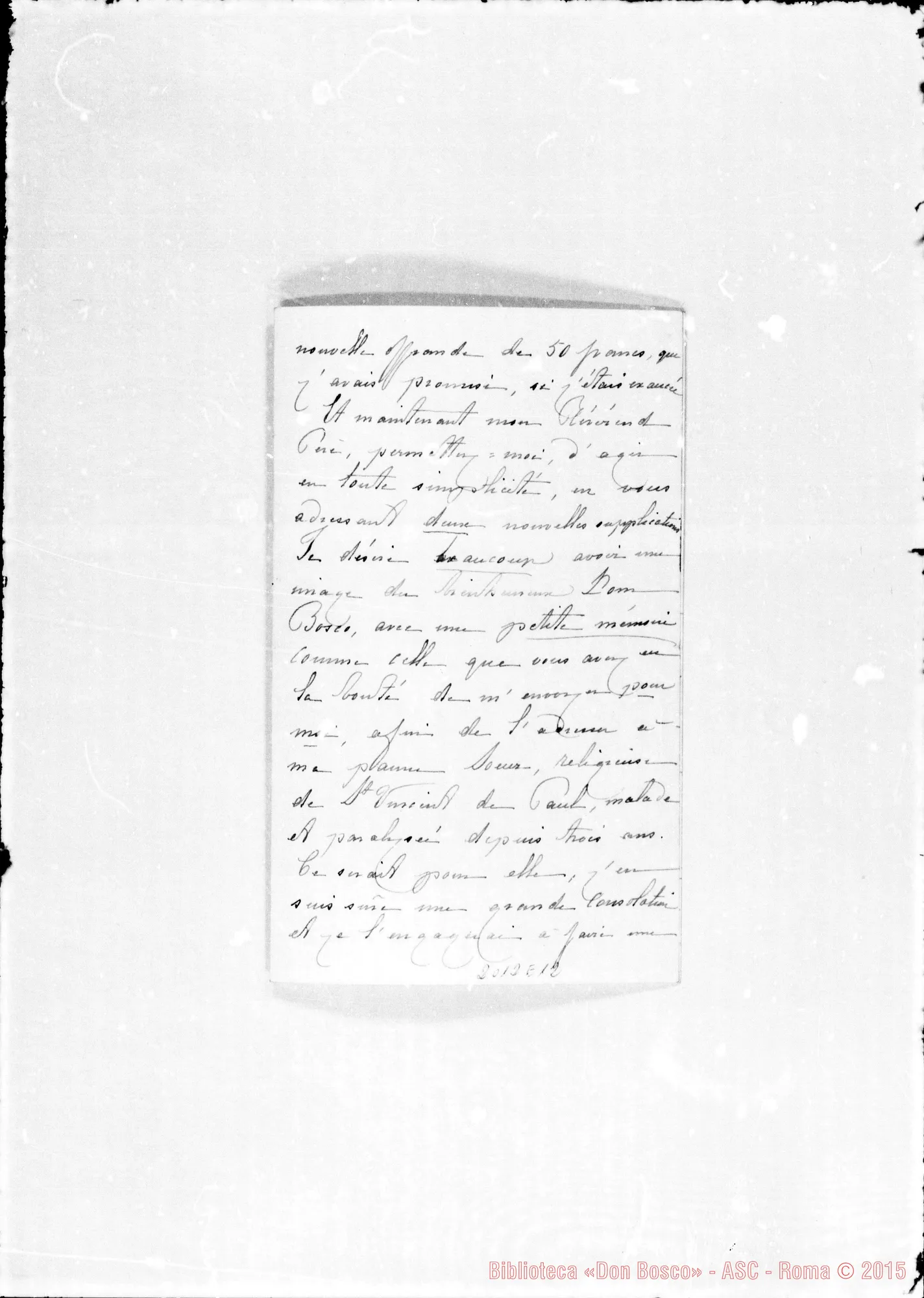 Fotogramma E 12 — De Fontaine Normand Cariota. Relazione