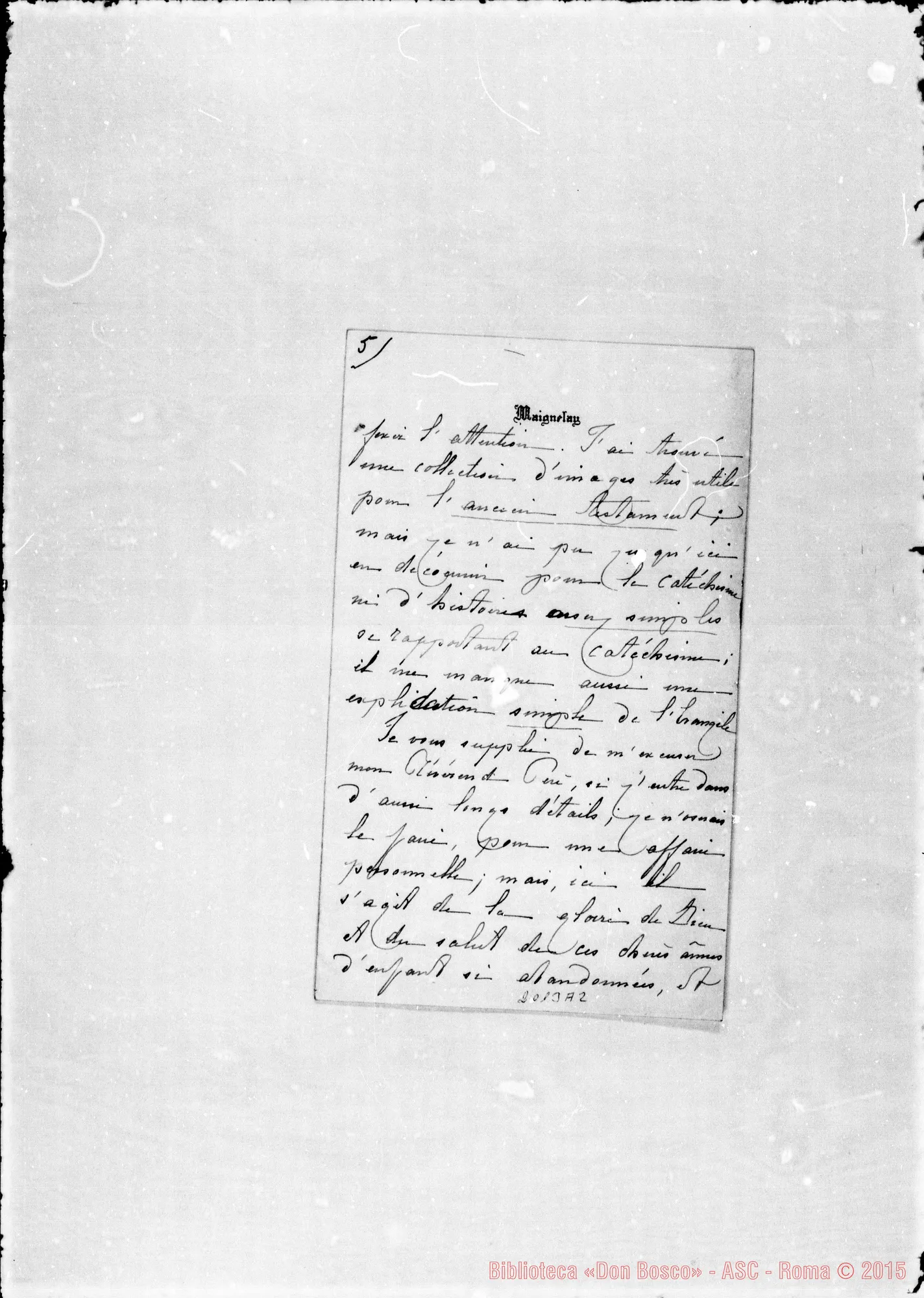 Fotogramma A 2 — De Fontaine Normand Cariota. Relazione