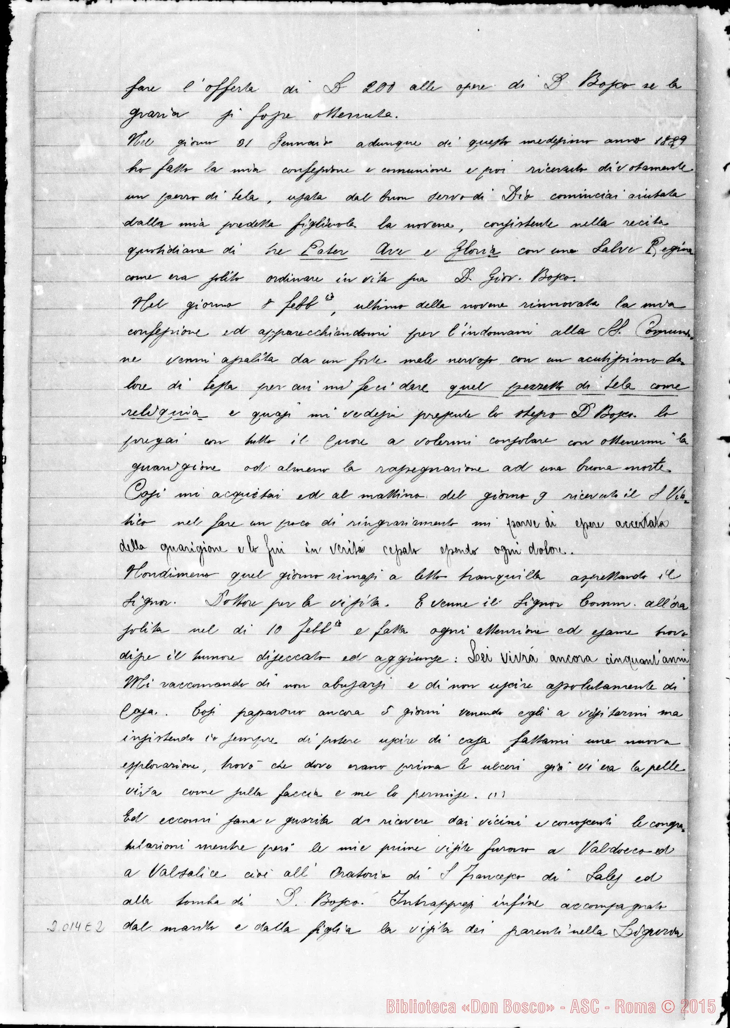 Fotogramma E 2 — Relazione