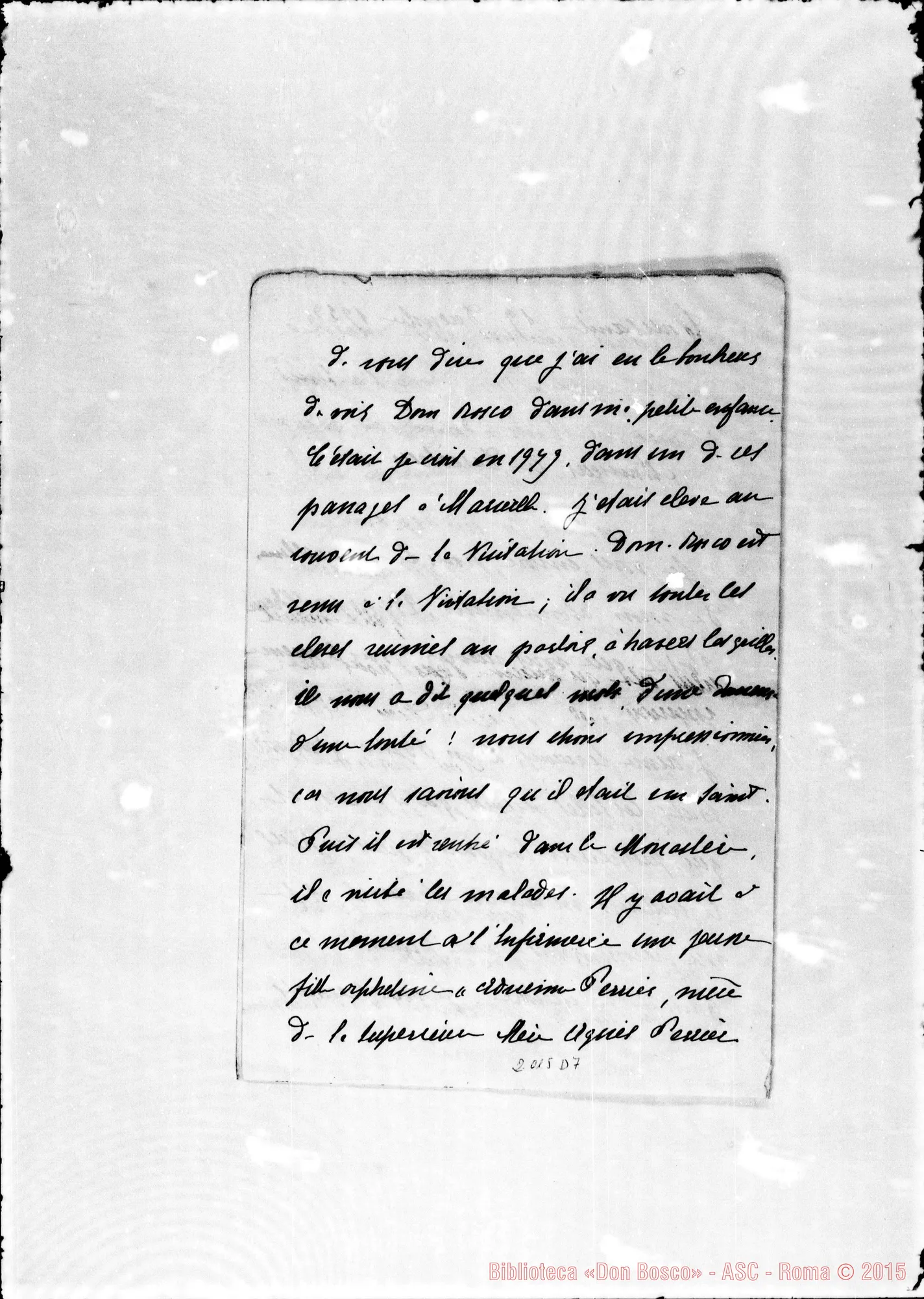Fotogramma D 7 — Duetheller Francesco: Lettera