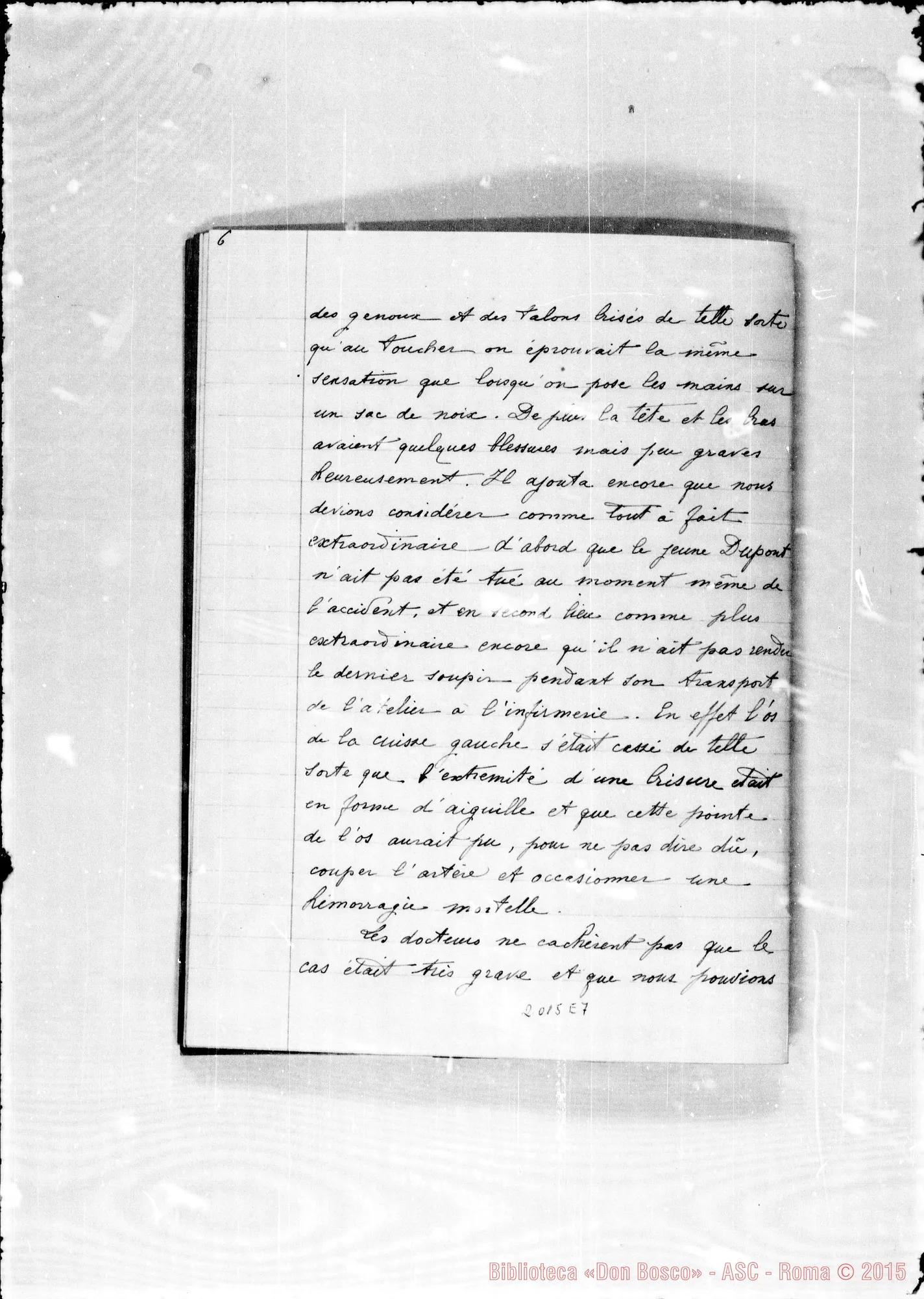 Fotogramma E 7 — Dupont Giuseppe: «Guerison miraculeuse…»