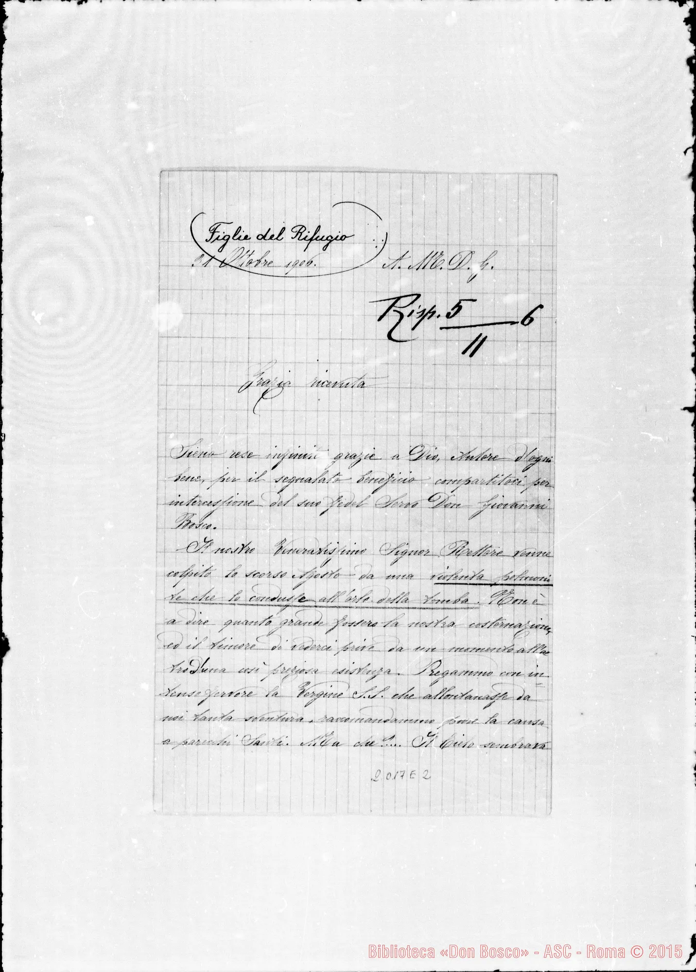 Fotogramma E 2 — Figlie del Rifugio: Grazia ricevuta