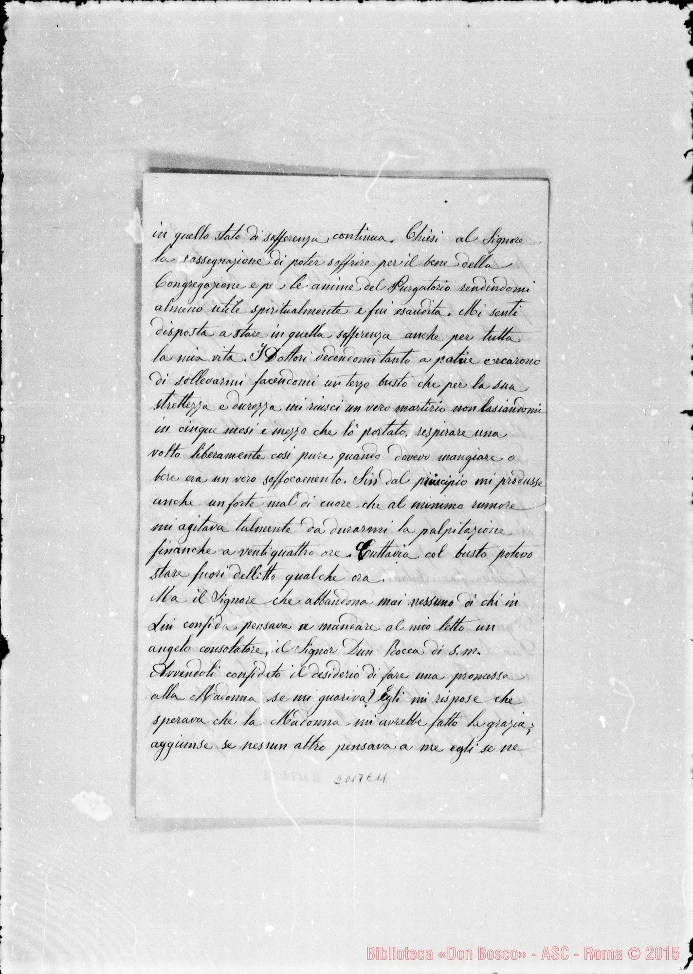 Fotogramma E 11 — «Miracolo operato dal nostro Ven. D. Bosco»