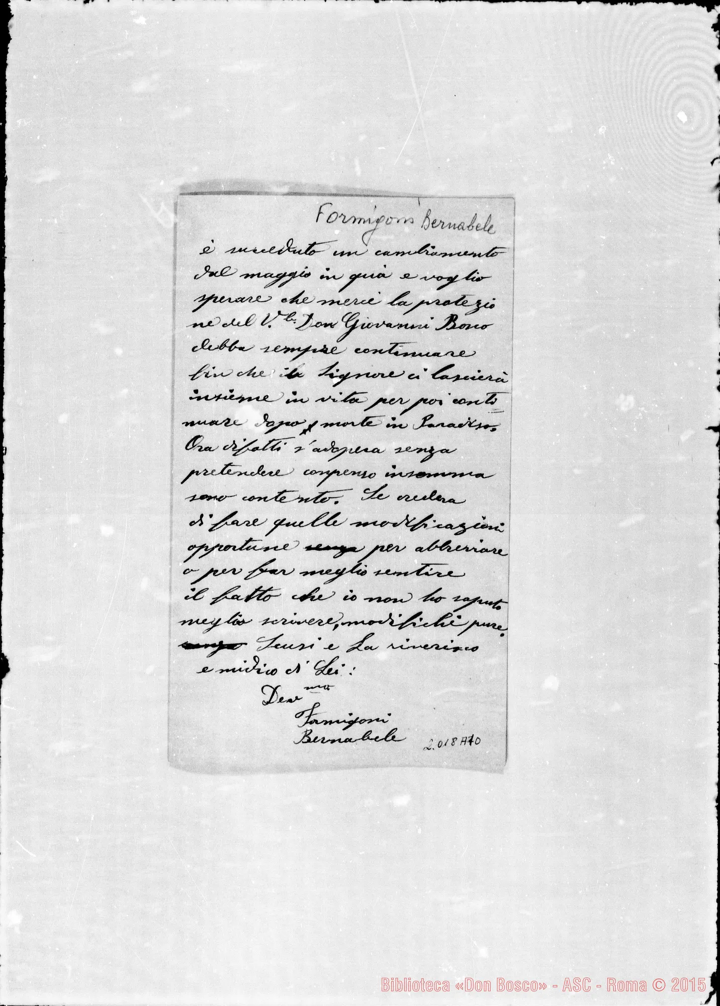 Fotogramma A 10 — Grazia ricevuta