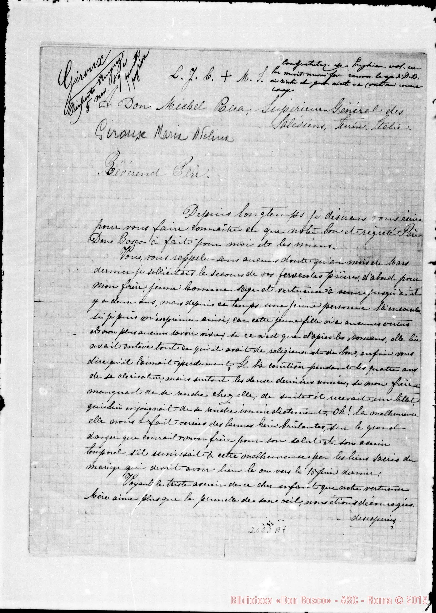 Fotogramma A 7 — Giroux Maria Adelina-D. Rua. Relazione
