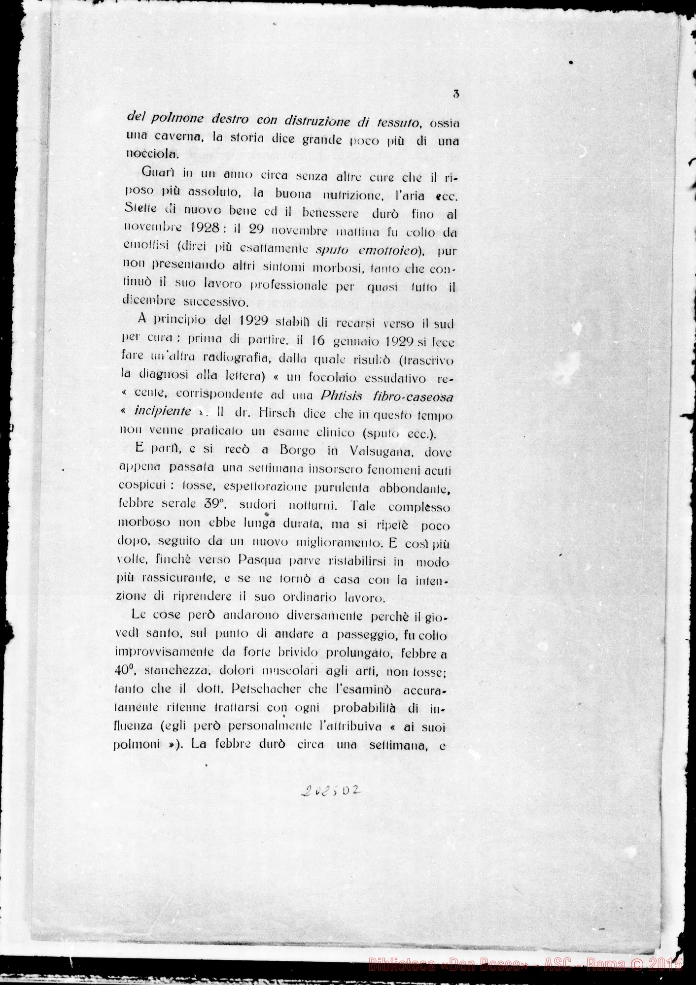 Fotogramma D 2 — Taurinen: Canonizationis D. Joannis Bosco, ludicium medicum