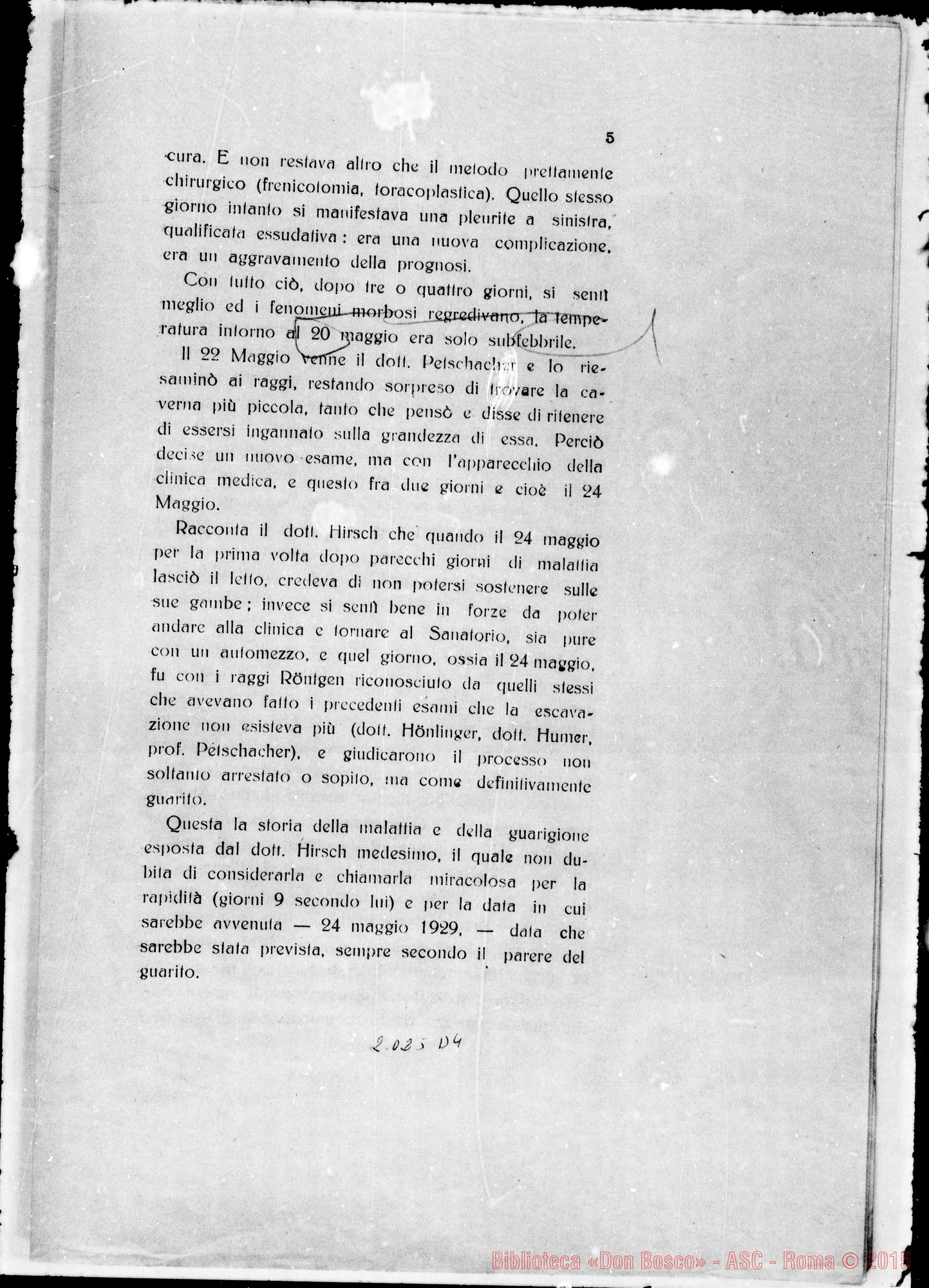 Fotogramma D 4 — Taurinen: Canonizationis D. Joannis Bosco, ludicium medicum