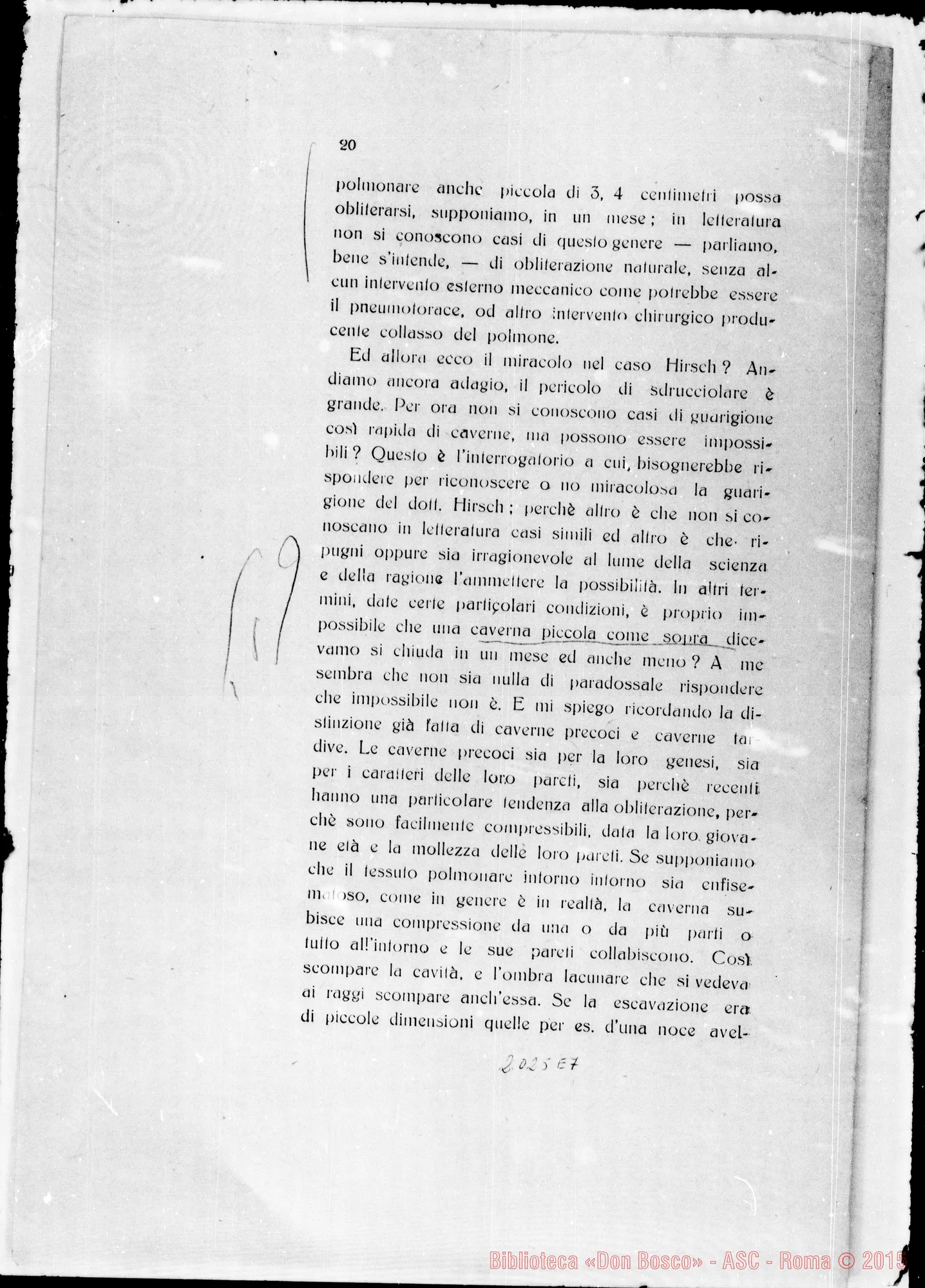 Fotogramma E 7 — Taurinen: Canonizationis D. Joannis Bosco, ludicium medicum