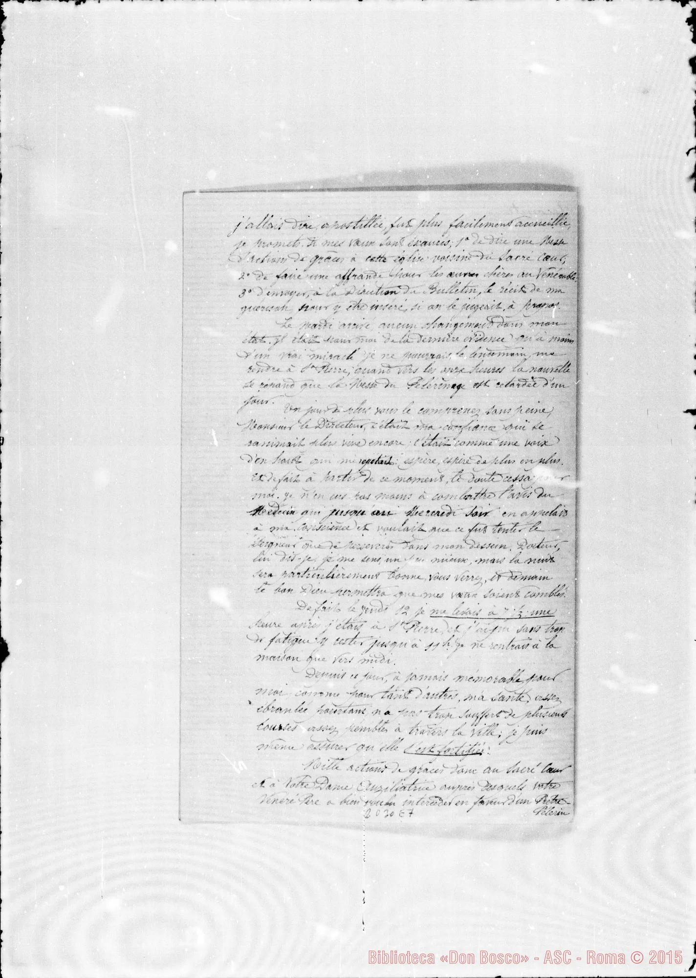 Fotogramma E 7 — Lecomte: Relazione