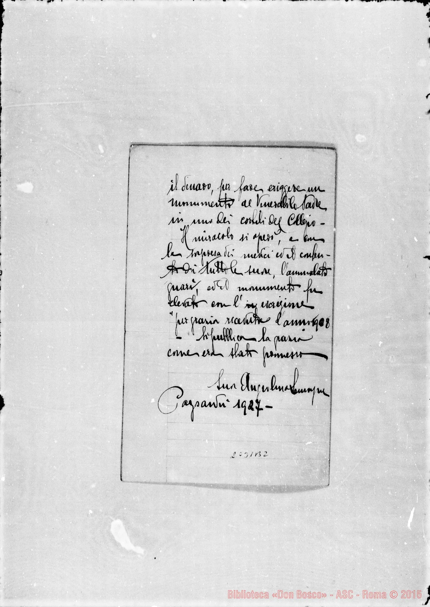 Fotogramma B 2 — Lemoyne Angiolina: Grazia ottenuta