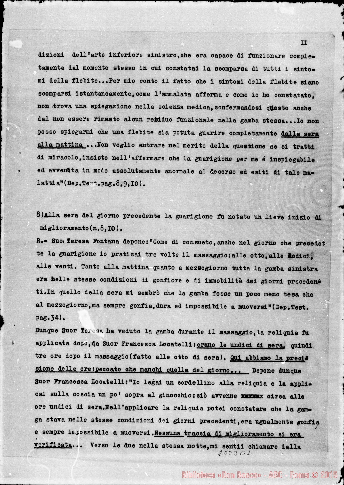 Fotogramma B 2 — «Note alle novae animadversiones circa il miracolo…»