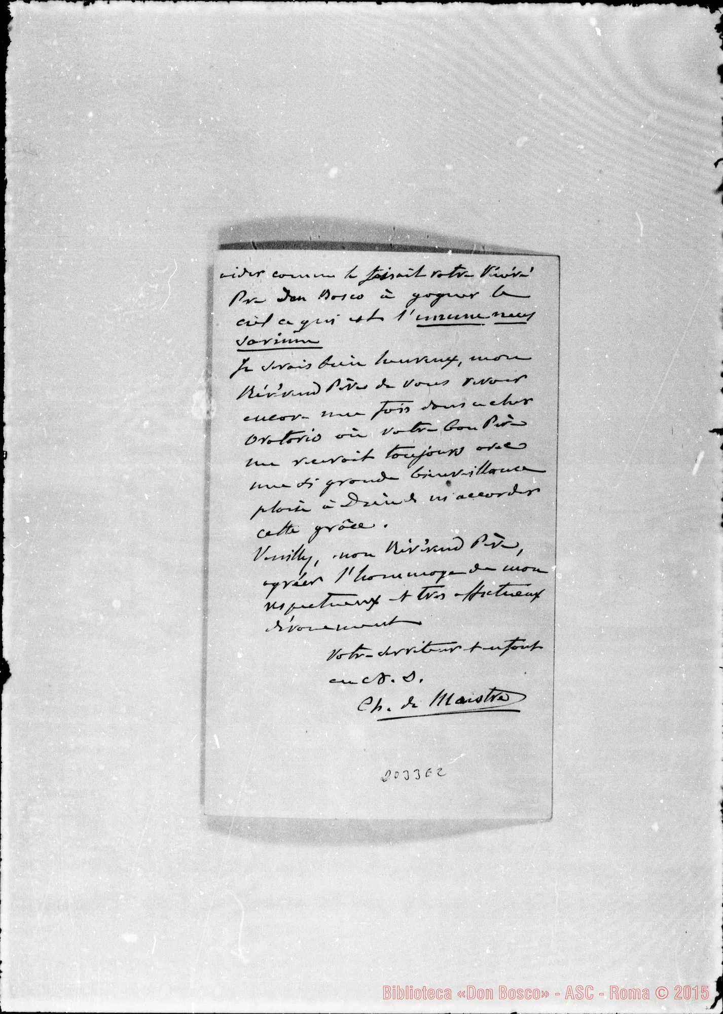 Fotogramma E 2 — Maistre de: Grazia ricevuta