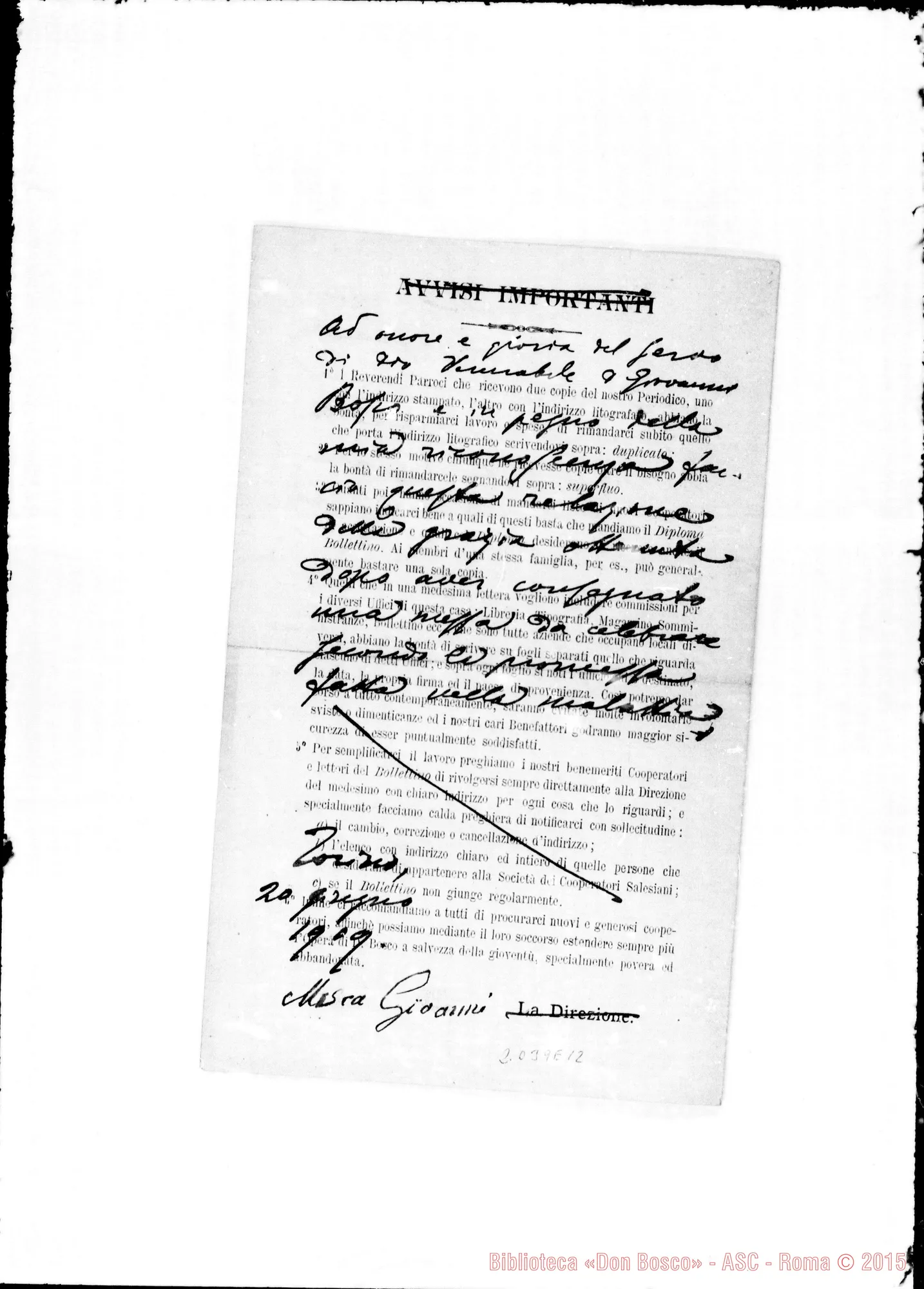 Fotogramma E 12 — Mosca Giovanni: Grazia ottenuta