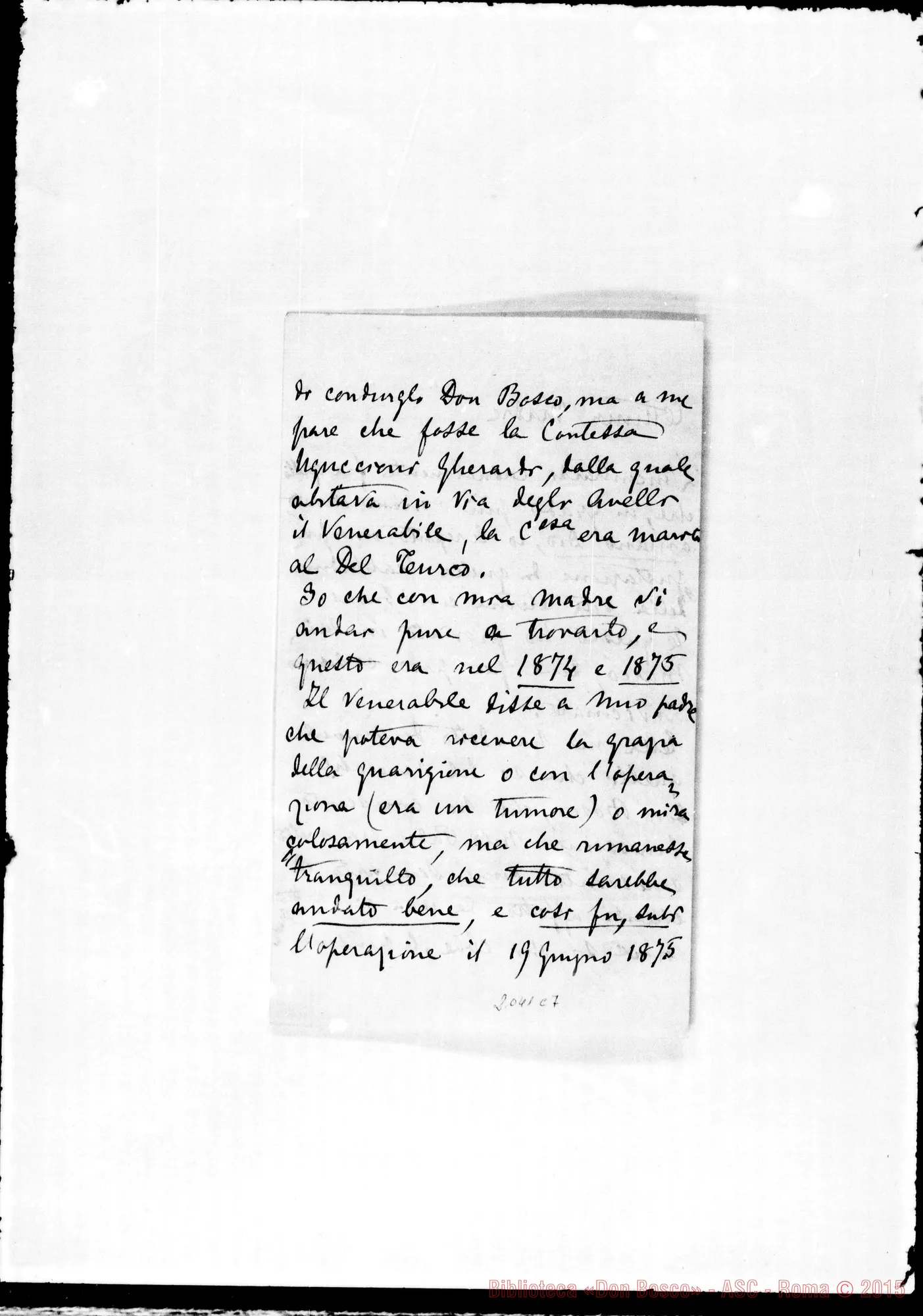 Fotogramma C 7 — Parlatore Filippo: Relazione