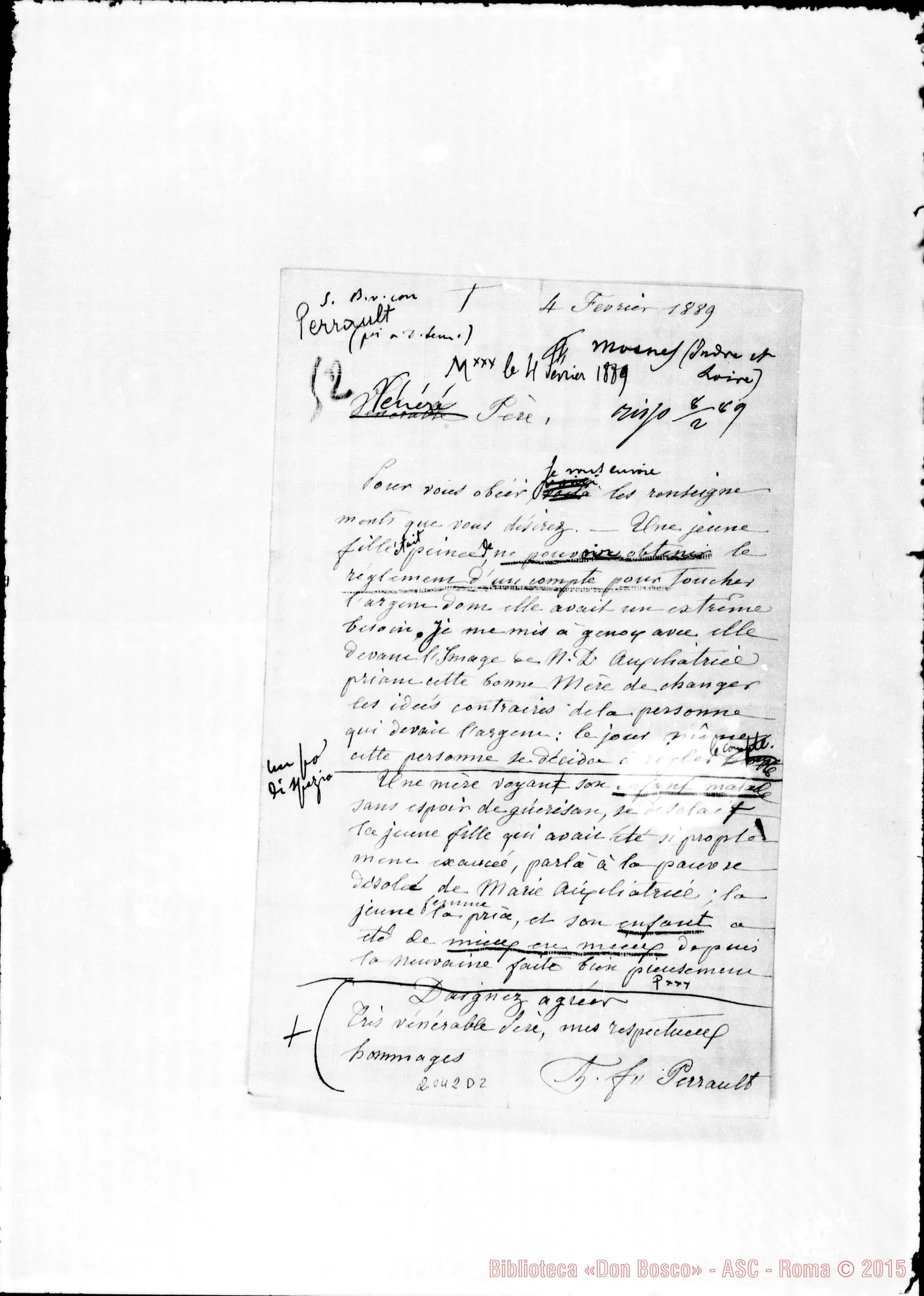 Fotogramma D 2 — Perrault: Relazione