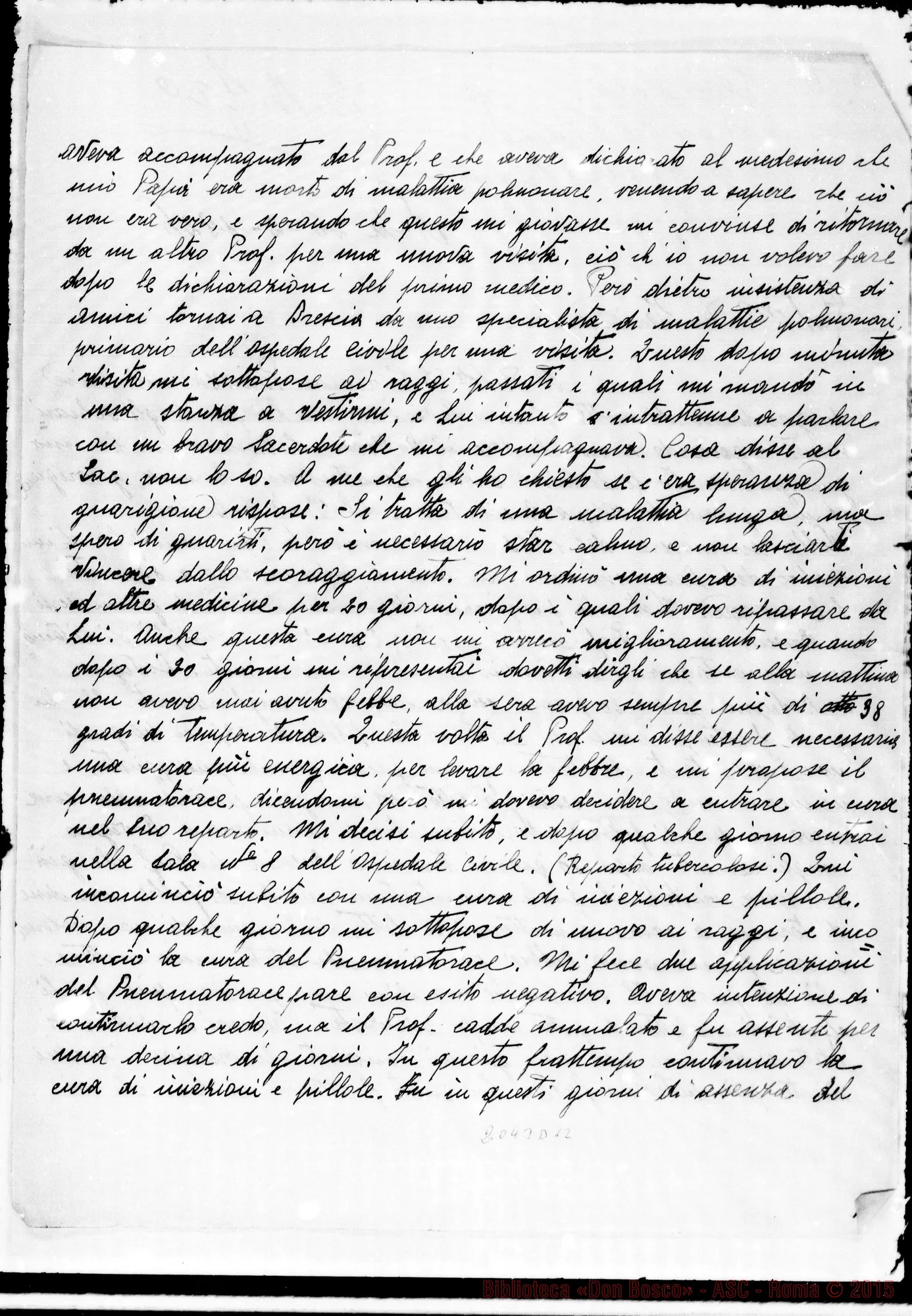 Fotogramma D 12 — Pini Angelo-D. Trione. Schiarimenti sulla sua guarigione