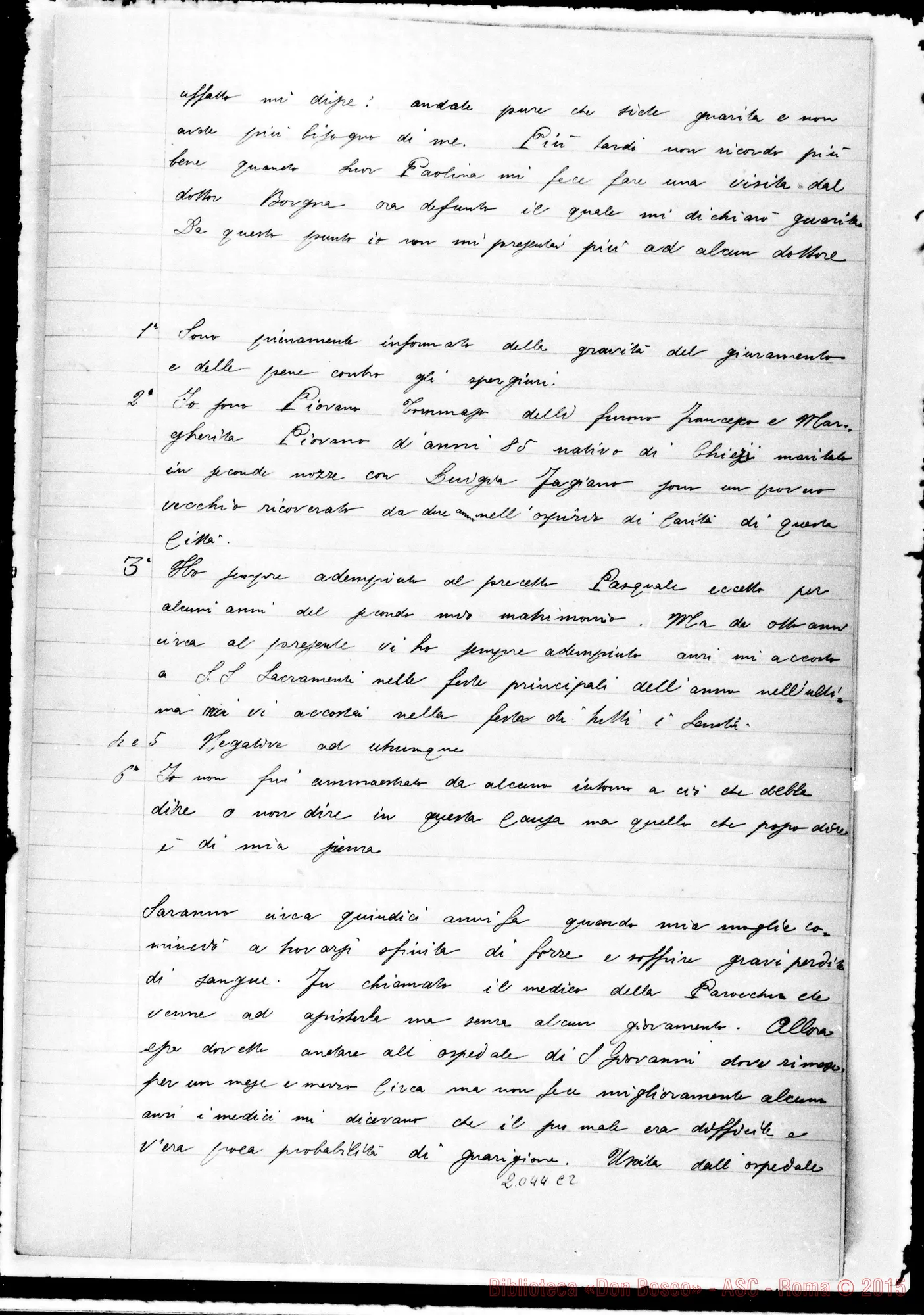 Fotogramma C 2 — Carlo Matteo Della Valle, Dichiara…