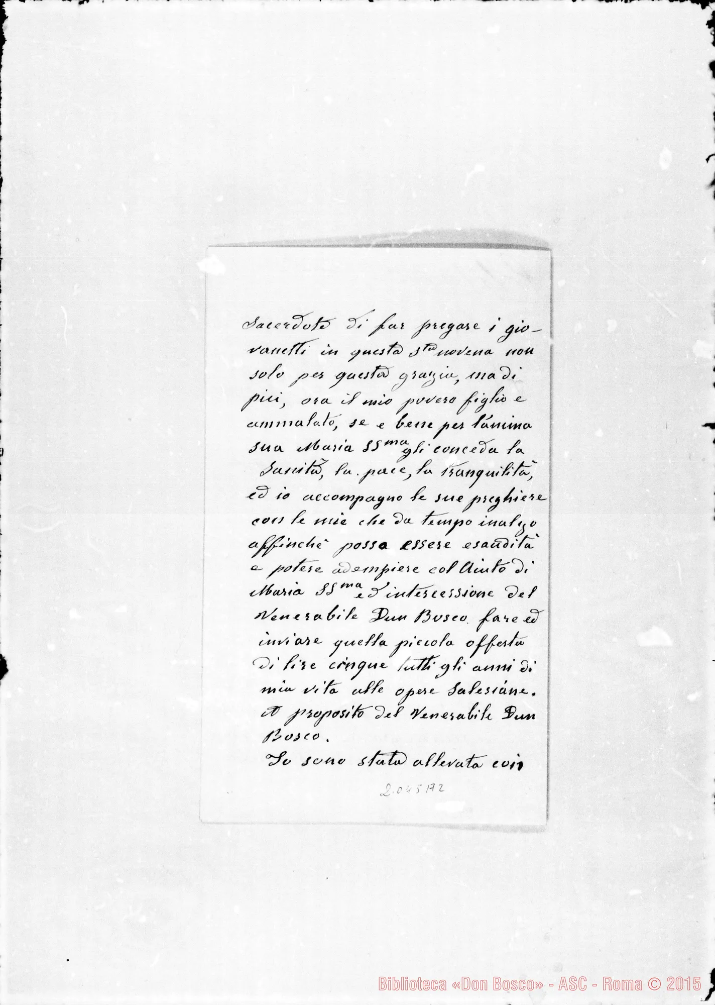 Fotogramma A 2 — Politano Caterina-D. Albera. Relazione