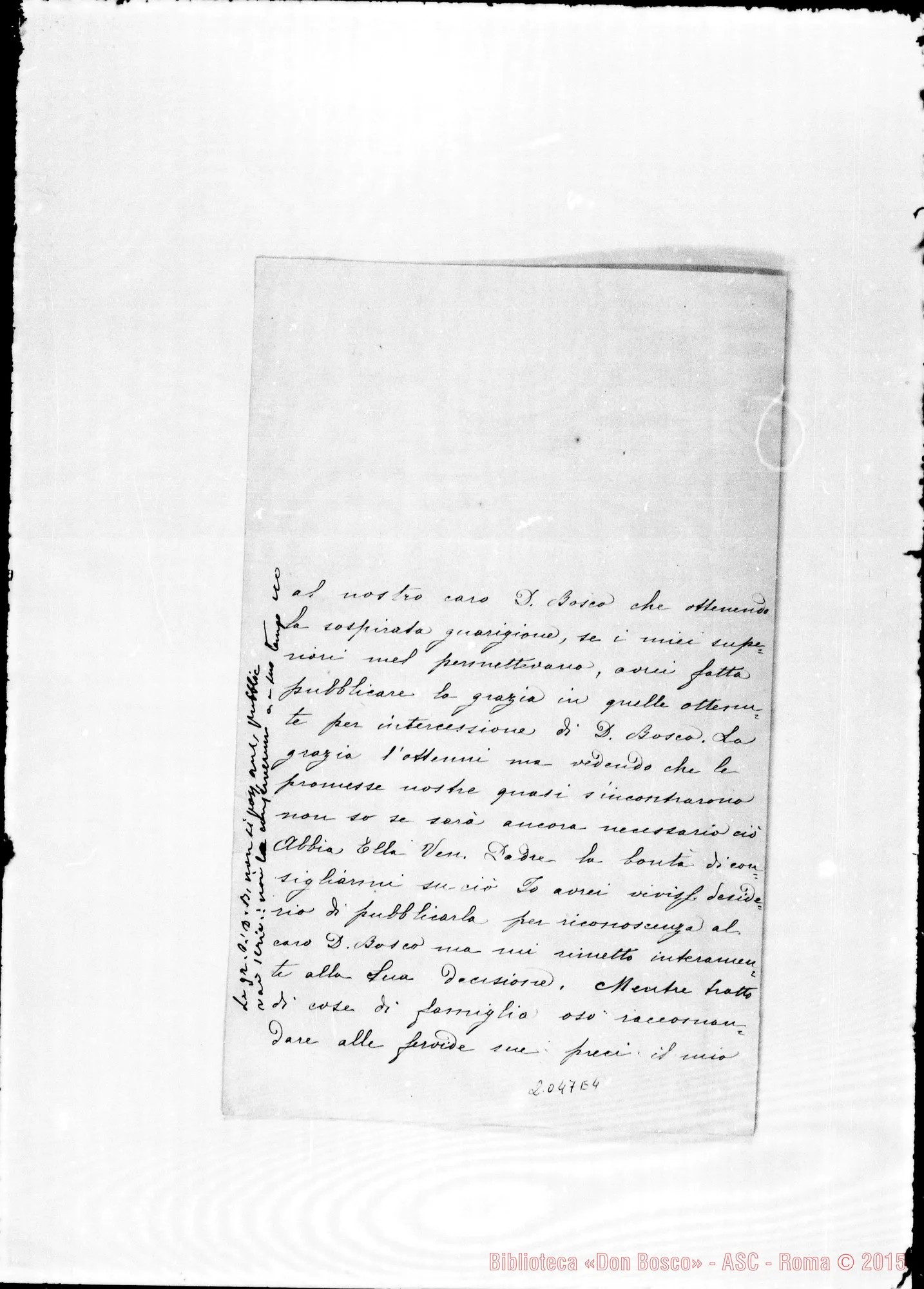 Fotogramma E 4 — Rocca Gerolamo: Relazione