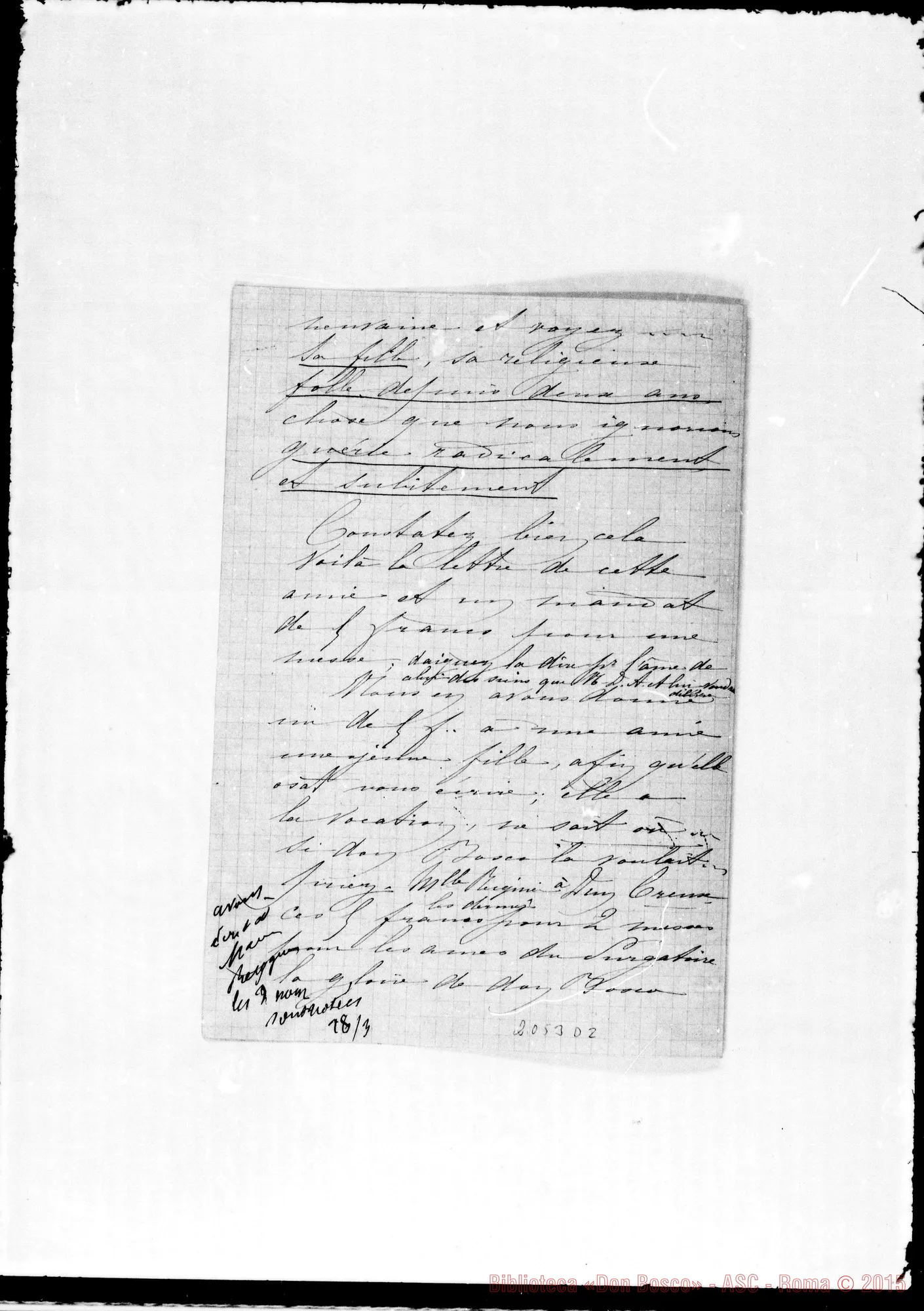Fotogramma D 2 — Marie Joseph du Carmel: Grazia ricevuta