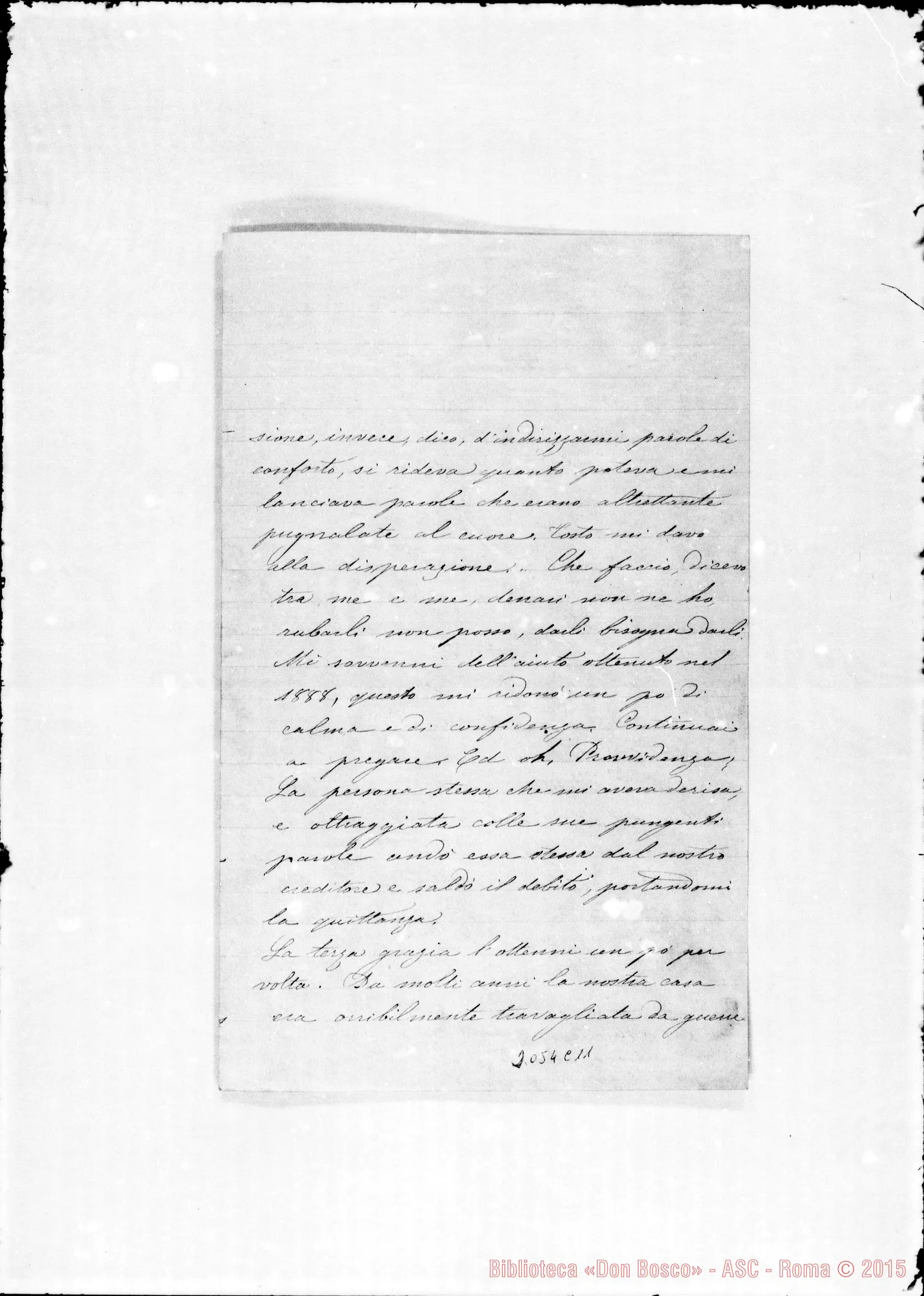 Fotogramma C 11 — Suor Febronia: Relazione di grazie