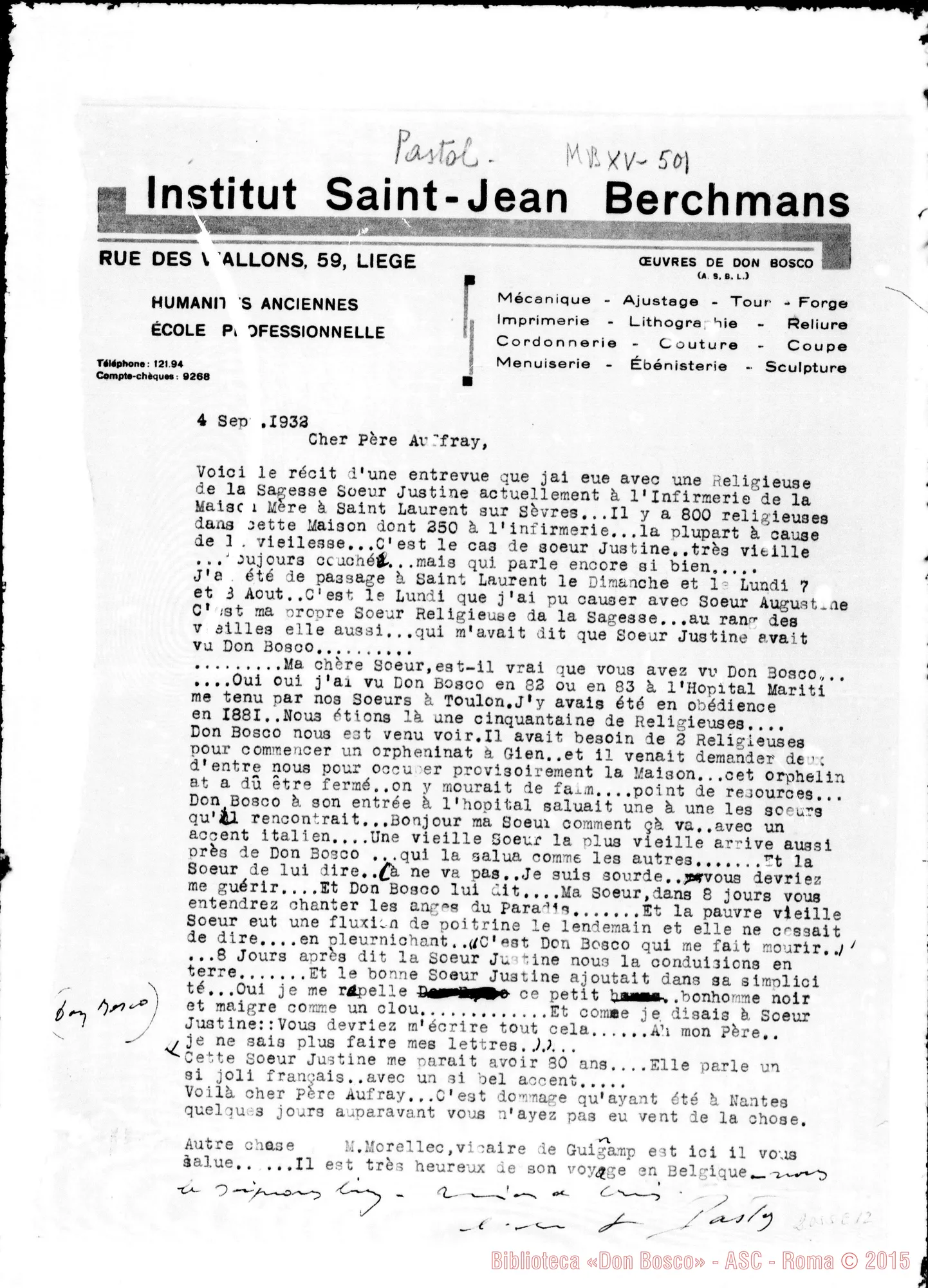 Fotogramma E 12 — «Voici le récit d’une entrevue…»