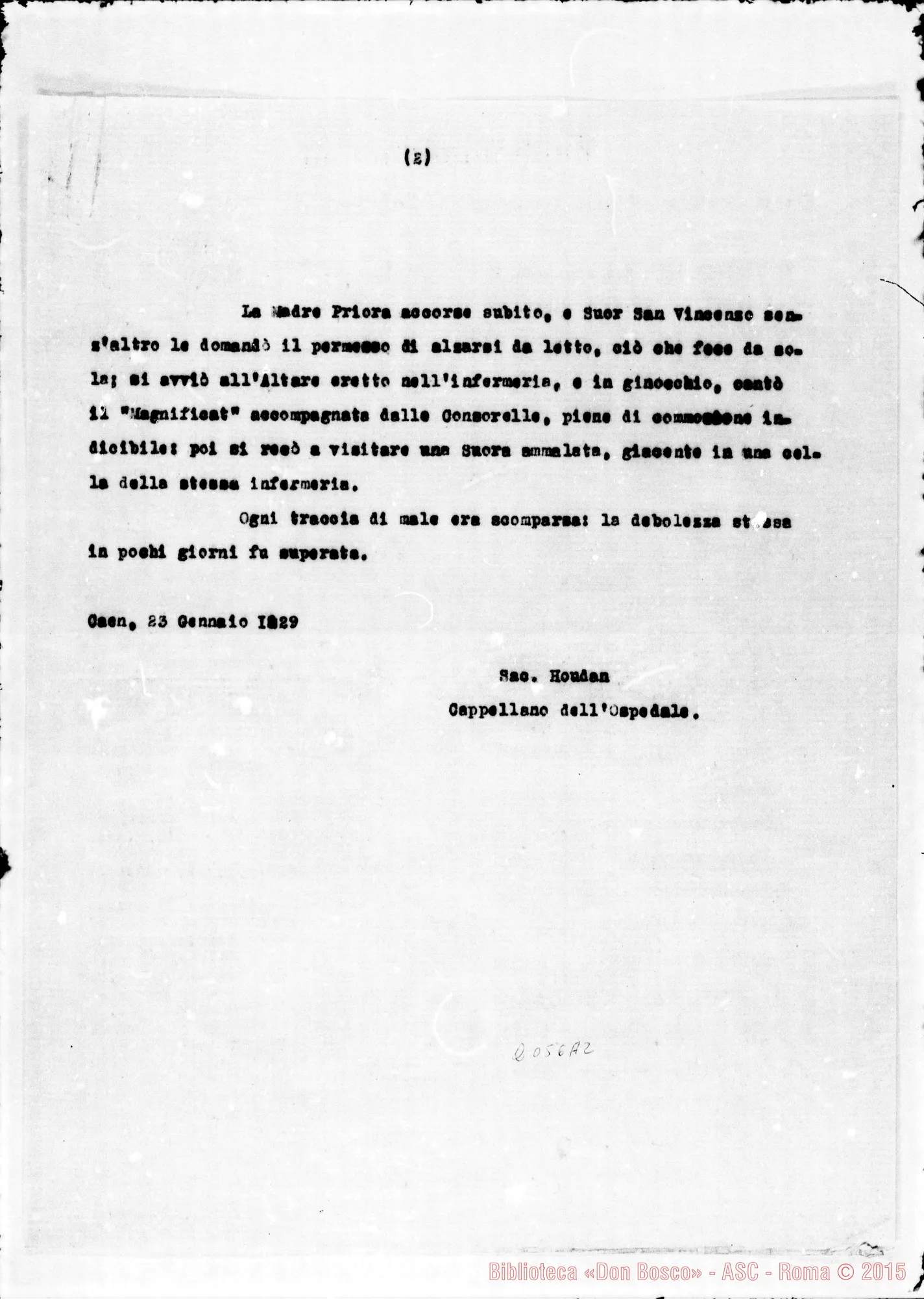 Fotogramma A 2 — «Grazia Miracolosa di D. Bosco»