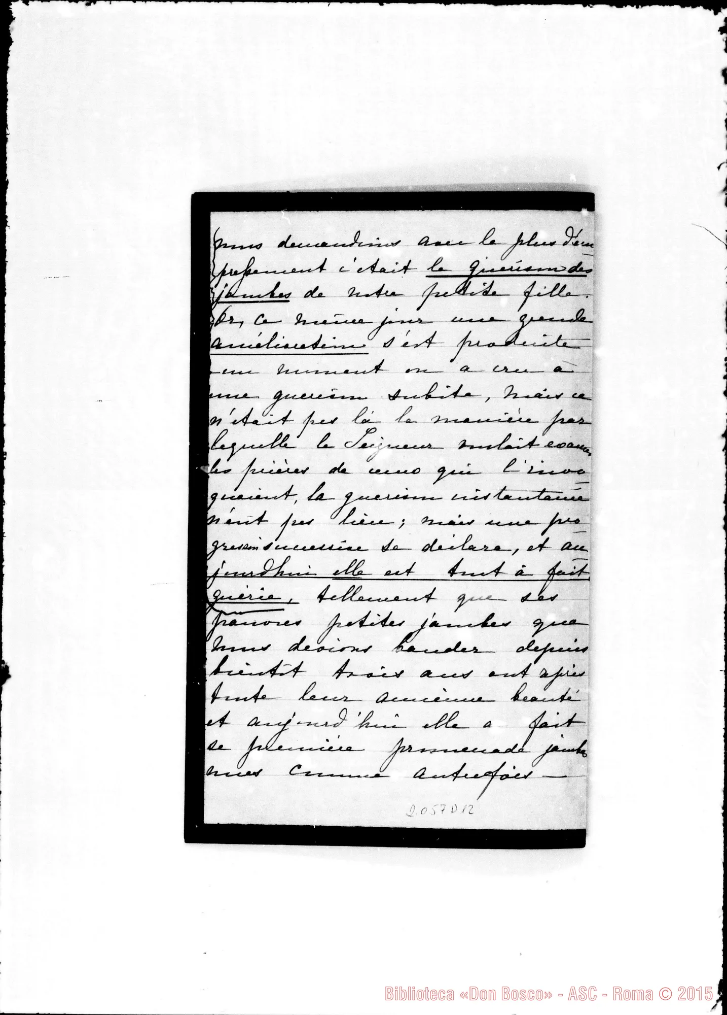 Fotogramma D 12 — Lettera