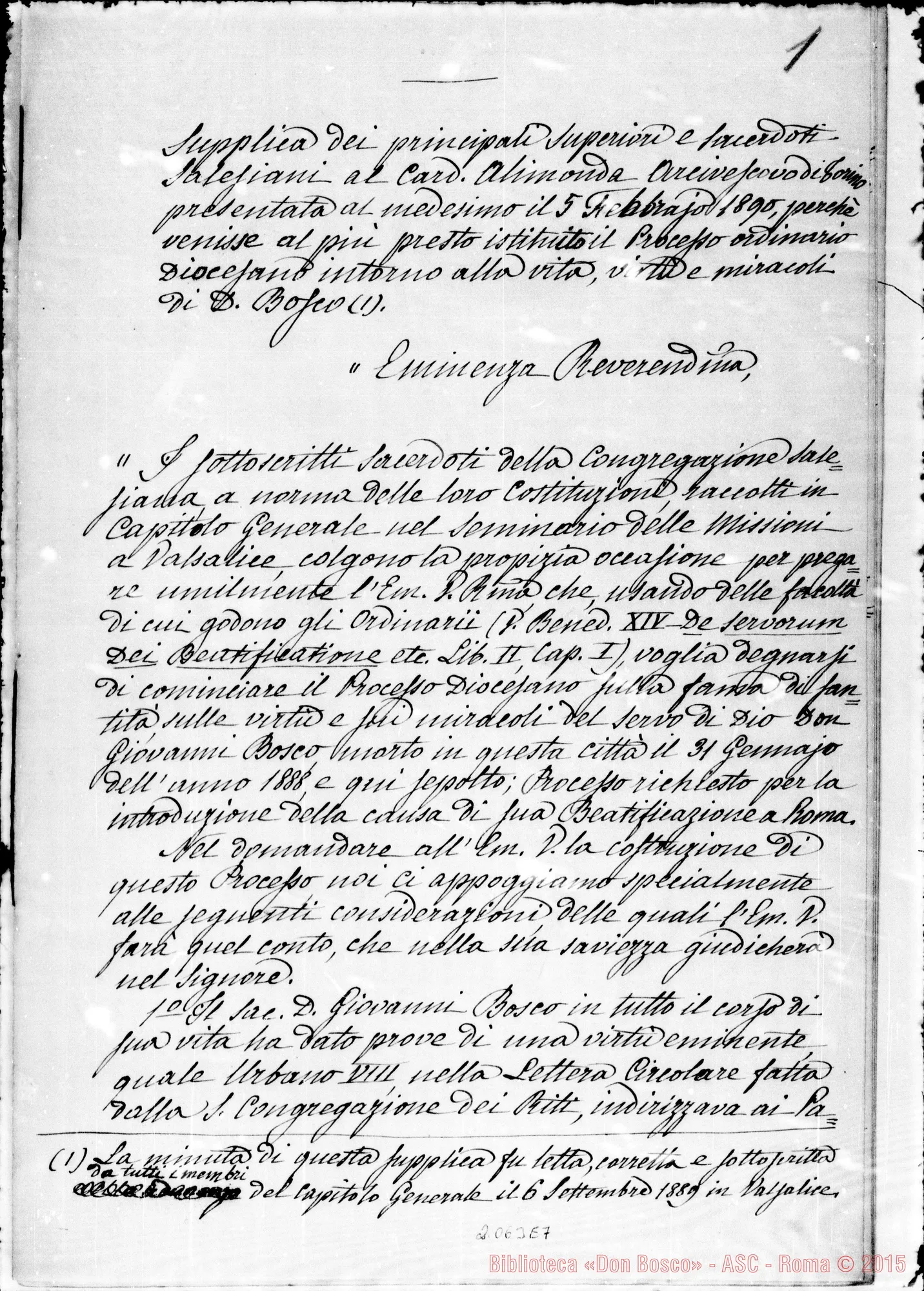 Fotogramma E 7 — Capitolo Generale V-Card. Alimonda