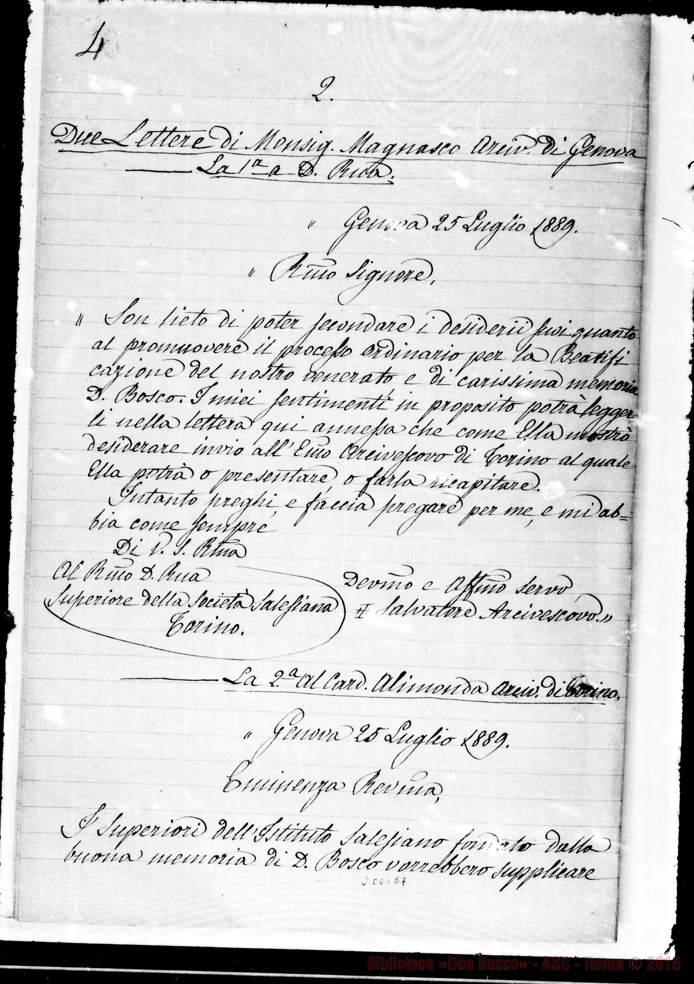 Fotogramma E 7 — Copia di alcuni documenti Preliminari per l’iniziamento del Processo…