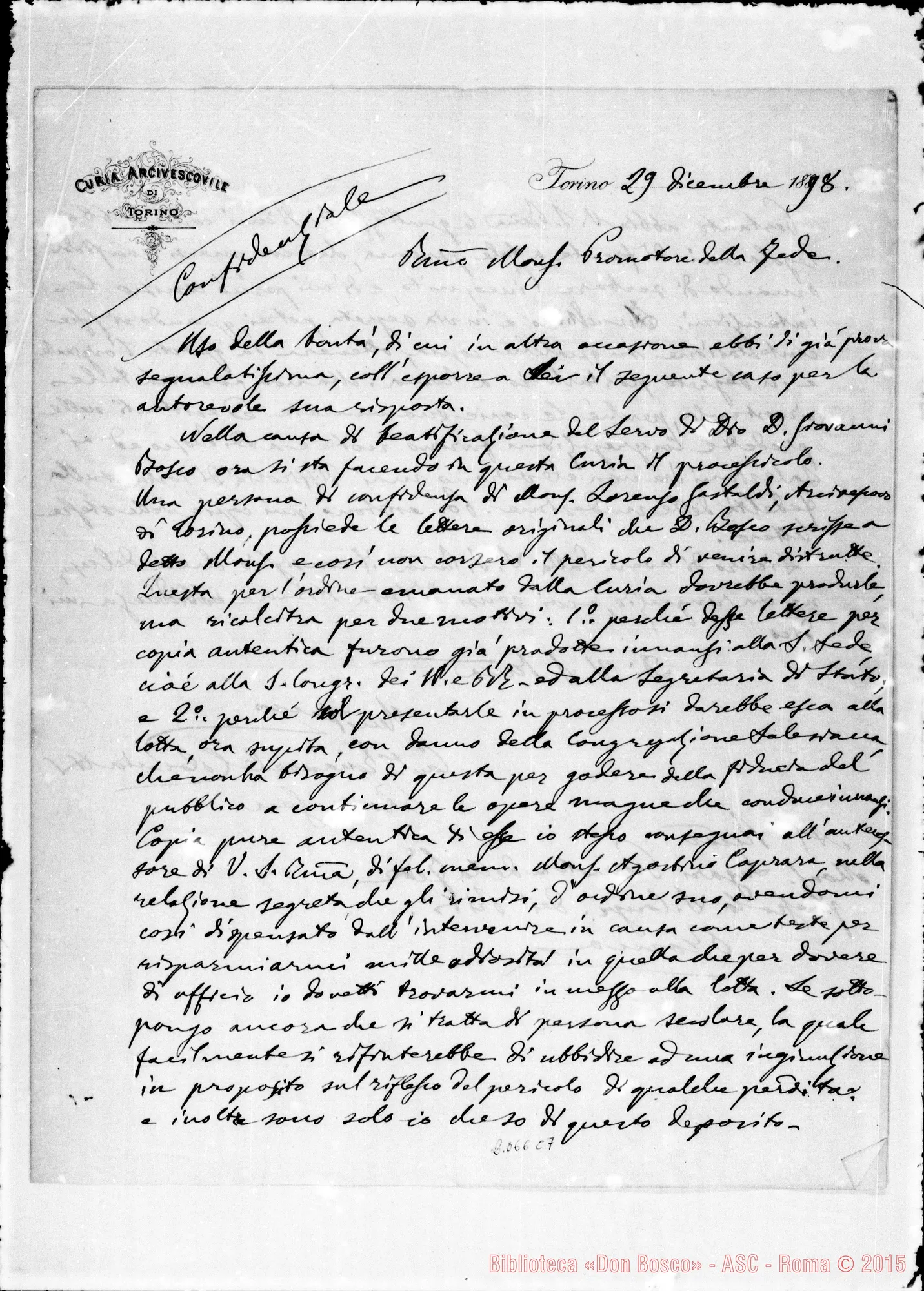 Fotogramma C 7 — Colomiatti-Rev.mo Promotore della Fede. Originale