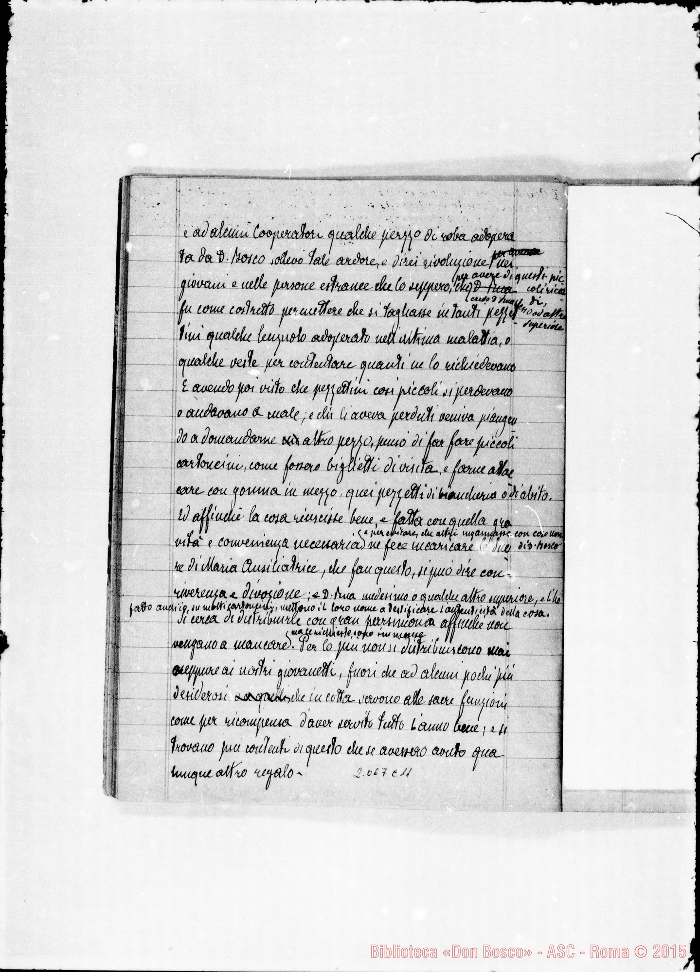 Fotogramma C 11 — Processo di non cultu: Quaderno ms. per deposizione