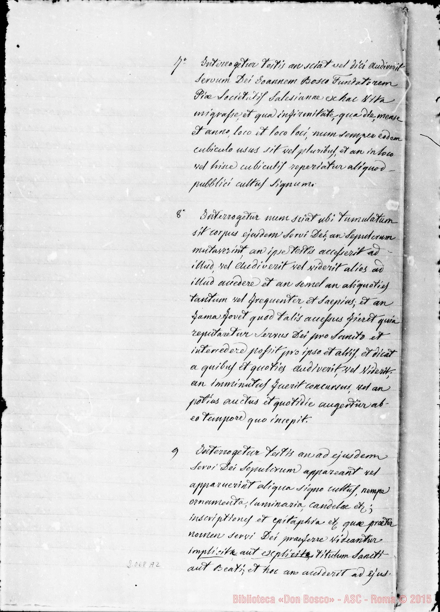 Fotogramma A 2 — « Infrascriptus D.N.N. Promotor Fiscalis…»