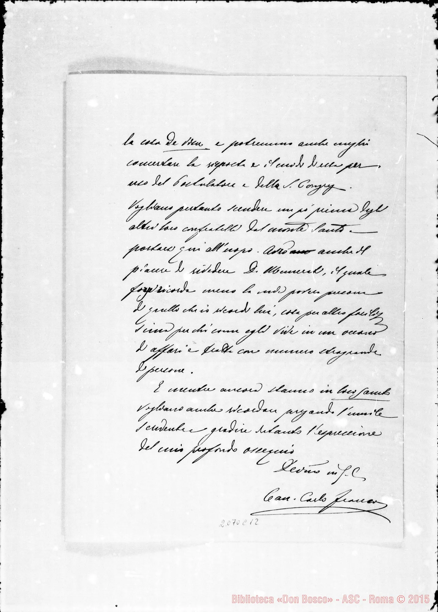 Fotogramma C 12 — Carlo Franco (Curia di Torino)-D. Gusmano