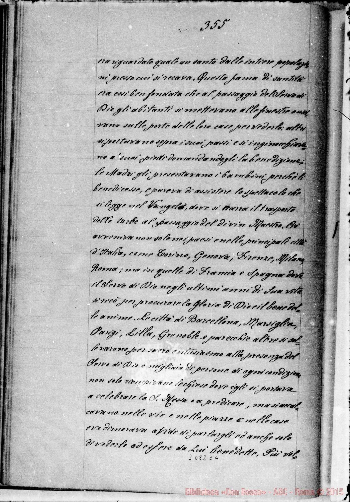Fotogramma C 4 — Registro ms. di Proposizioni E Articoli su D. Bosco (408 art.)