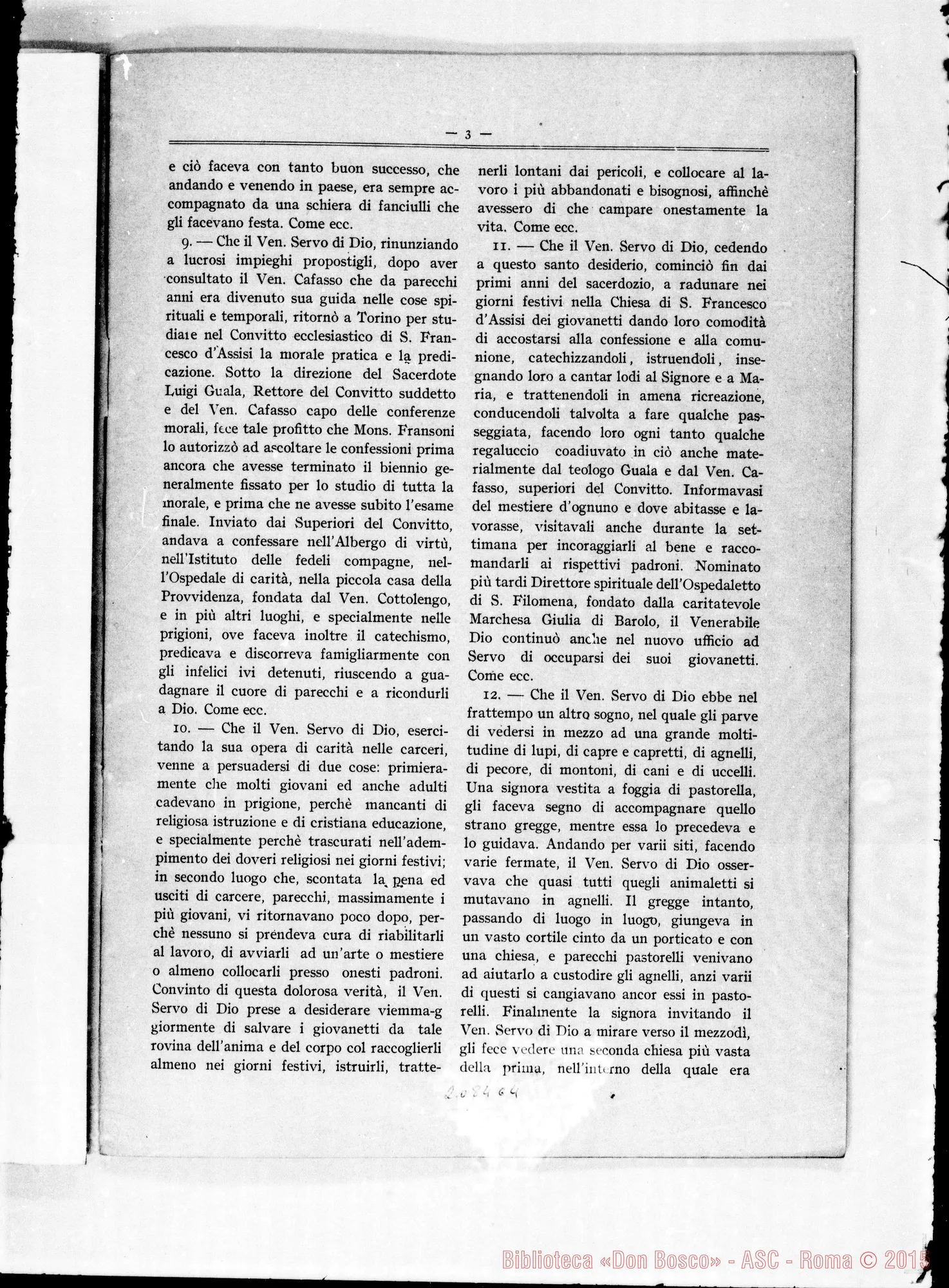 Fotogramma C 4 — Fascicolo stampato: Proposizioni E articoli su D. Bosco (117 art.)