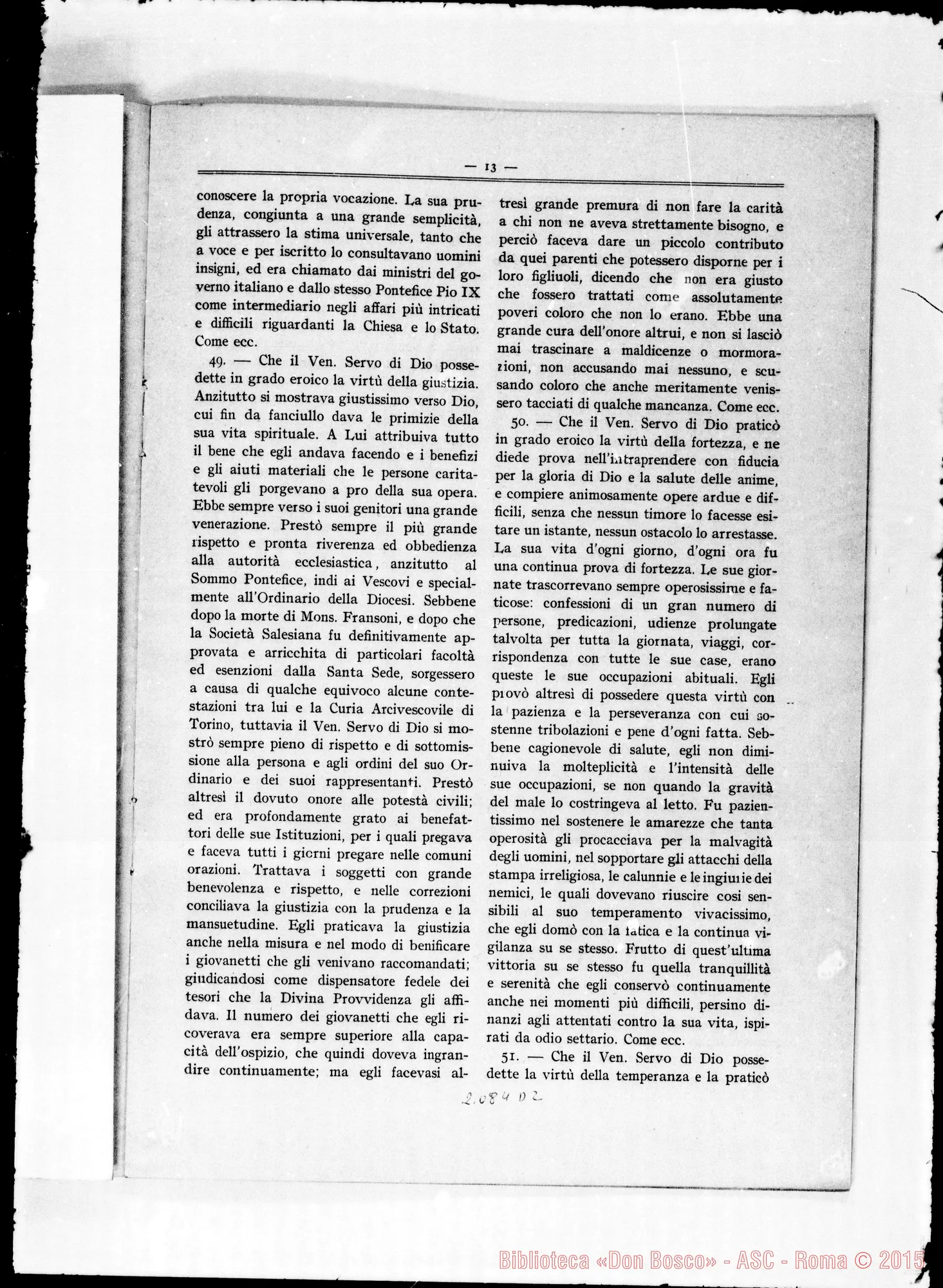 Fotogramma D 2 — Fascicolo stampato: Proposizioni E articoli su D. Bosco (117 art.)