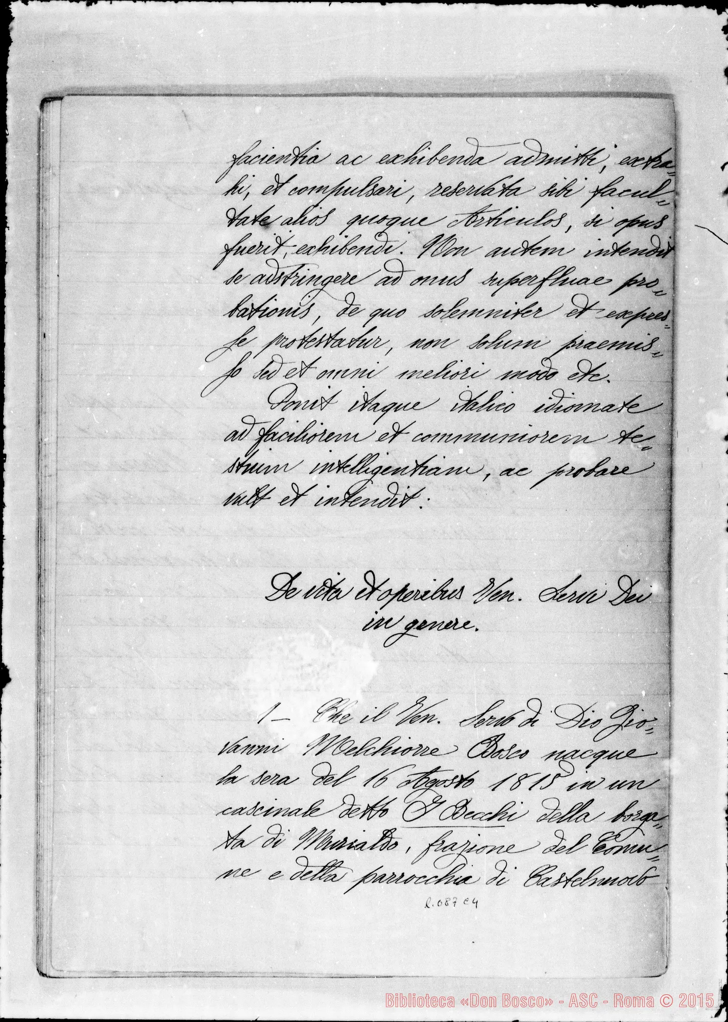 Fotogramma C 4 — Articoli di «Fama E Santità». Ms.