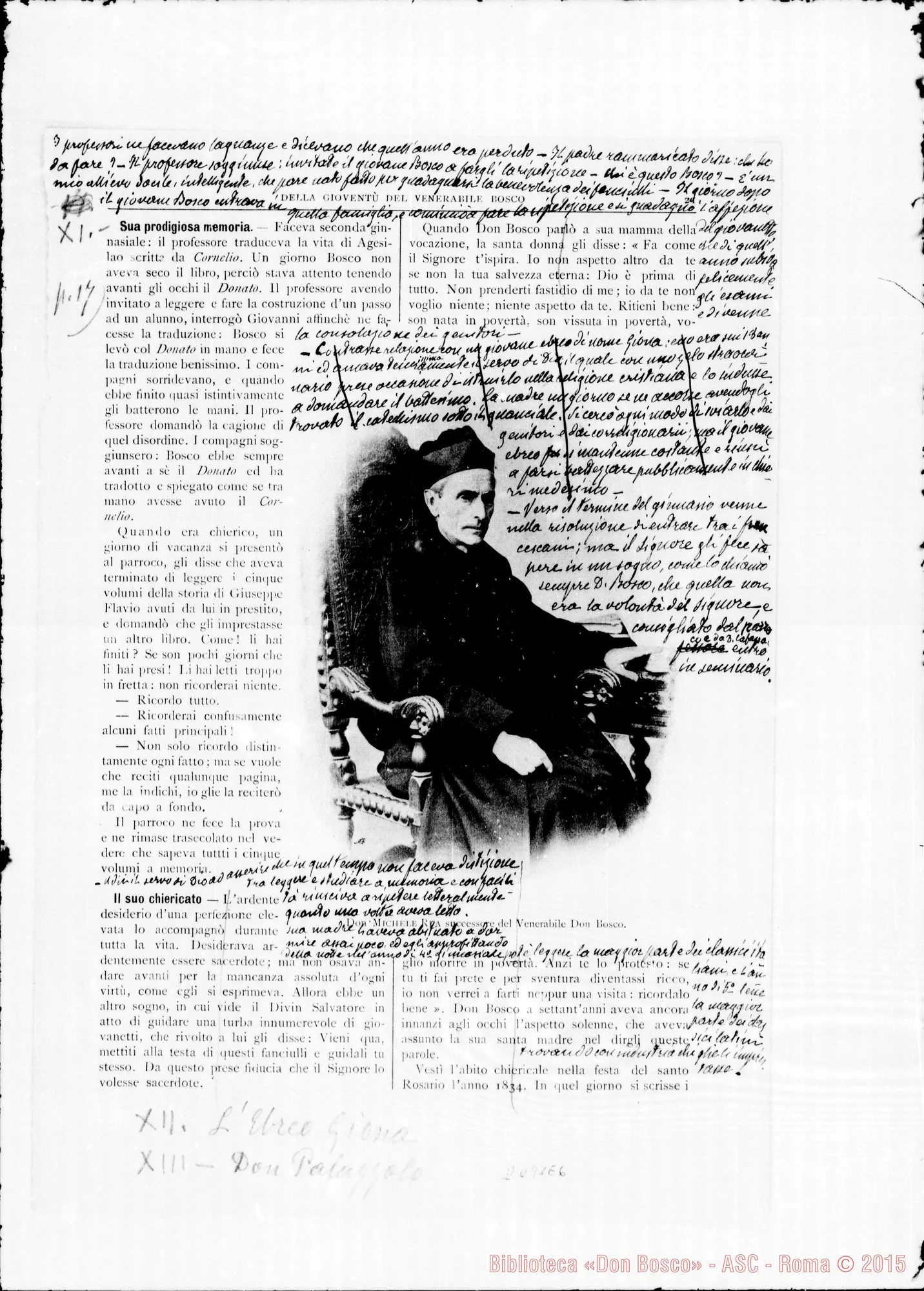 Fotogramma E 6 — Appunti ms.: Principali date della vita di D. Bosco