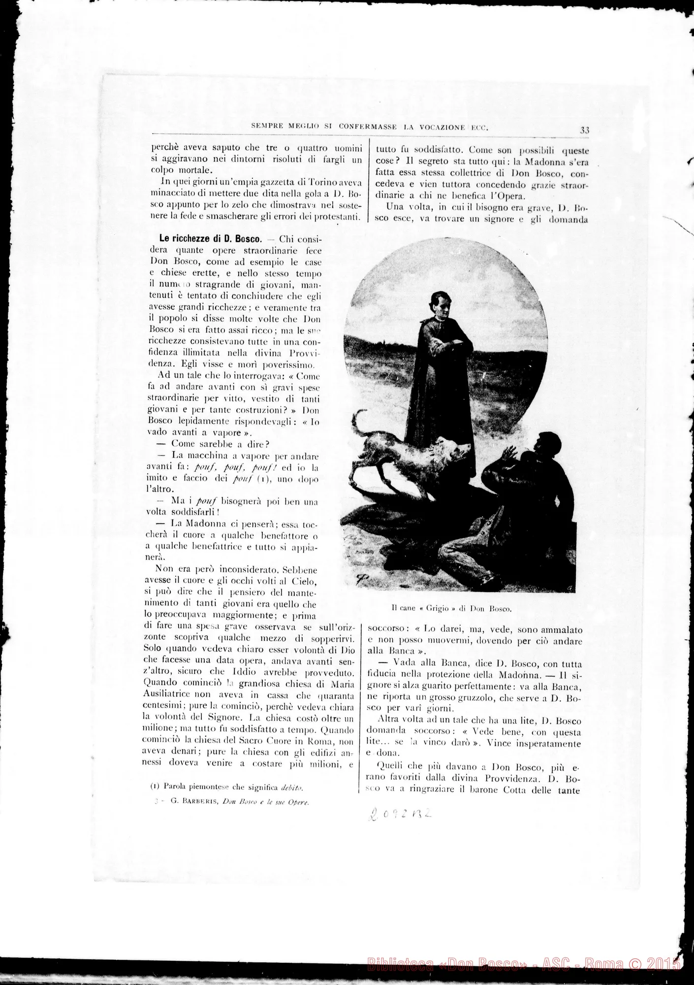 Fotogramma B 2 — Appunti ms.: Principali date della vita di D. Bosco