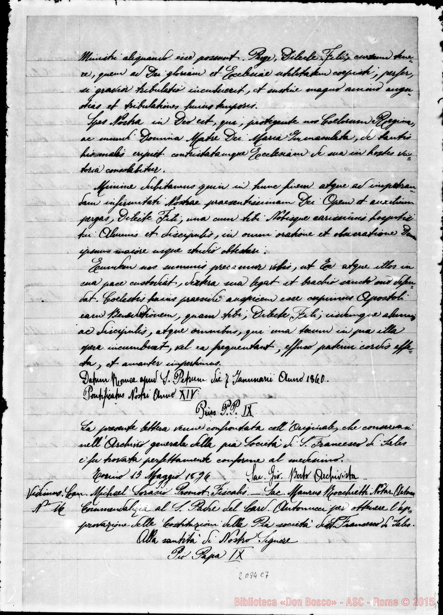Fotogramma C 7 — Testimonianze: Copia di lettere al Santo Padre