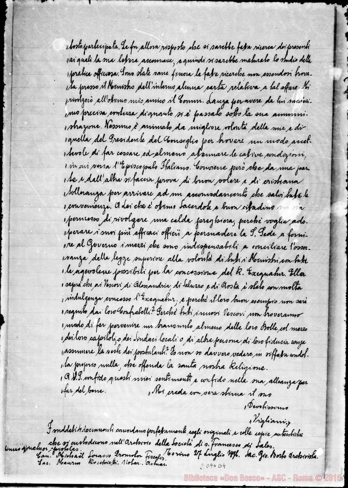Fotogramma D 4 — Copia di lettere sulla nomina dei Vescovi alle sedi vacanti d’Italia