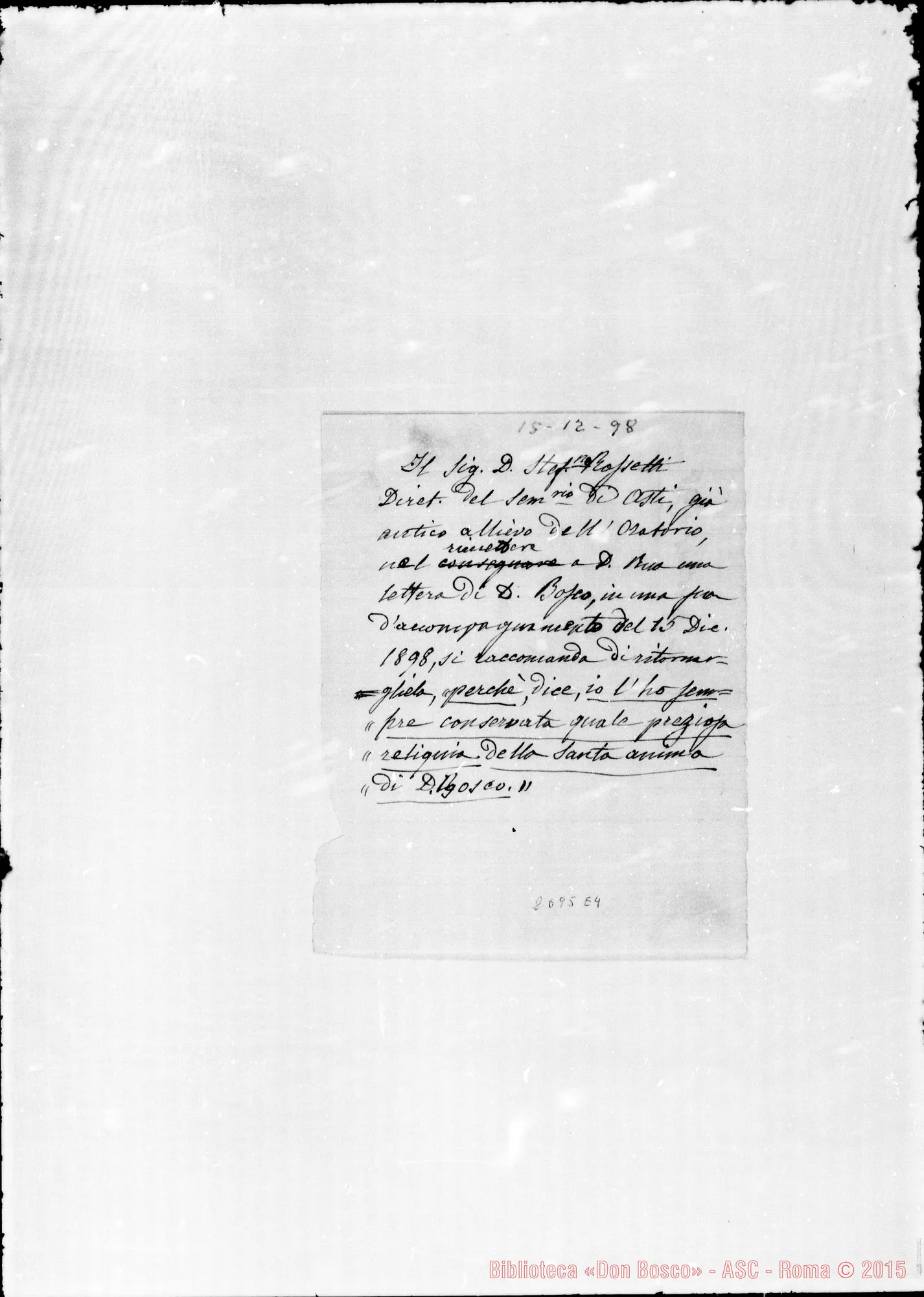 Fotogramma E 4 — D. Stefano Rosetti. Copia