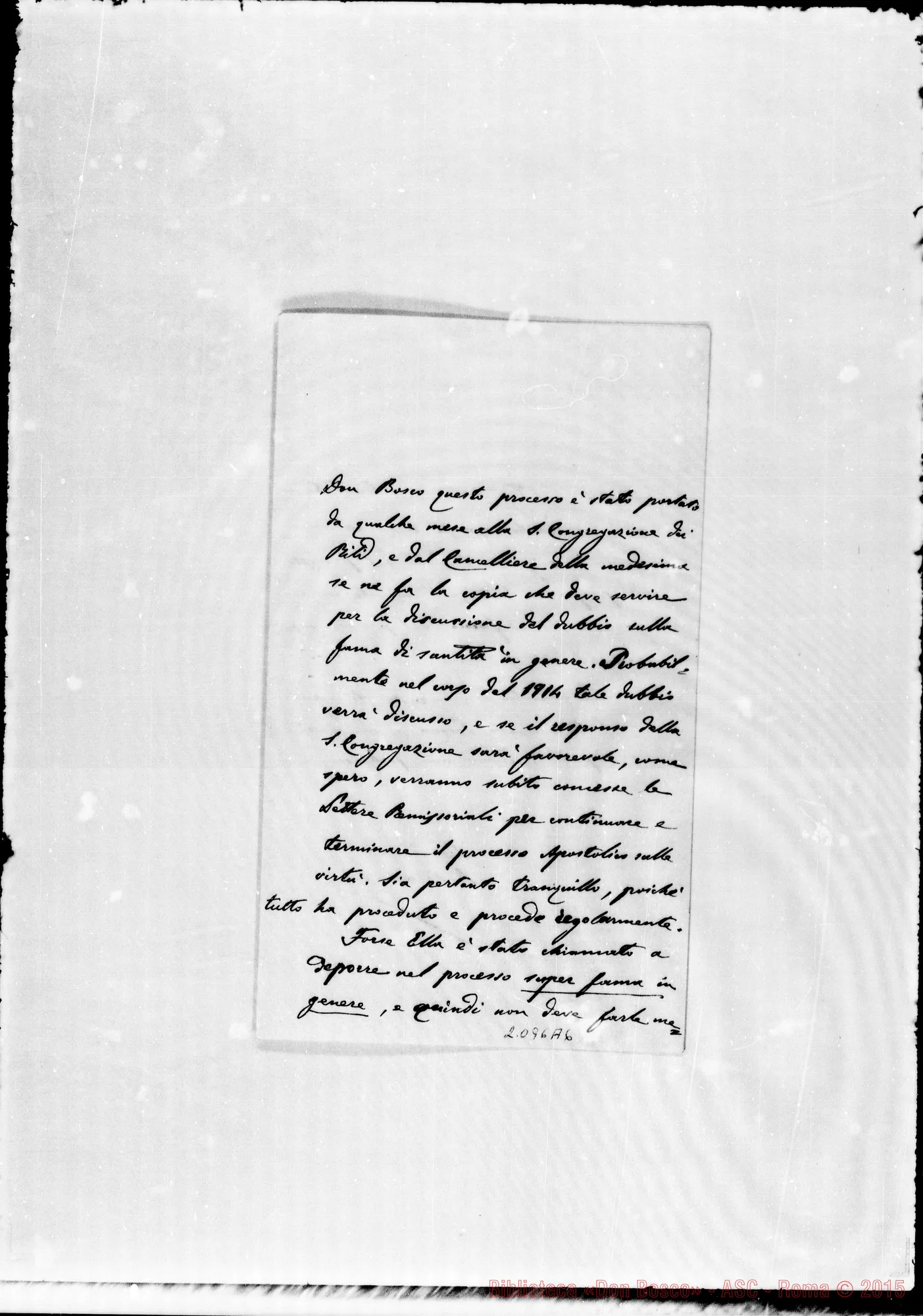 Fotogramma A 6 — Mons. Mariani-D. Berto (20-3-1913)