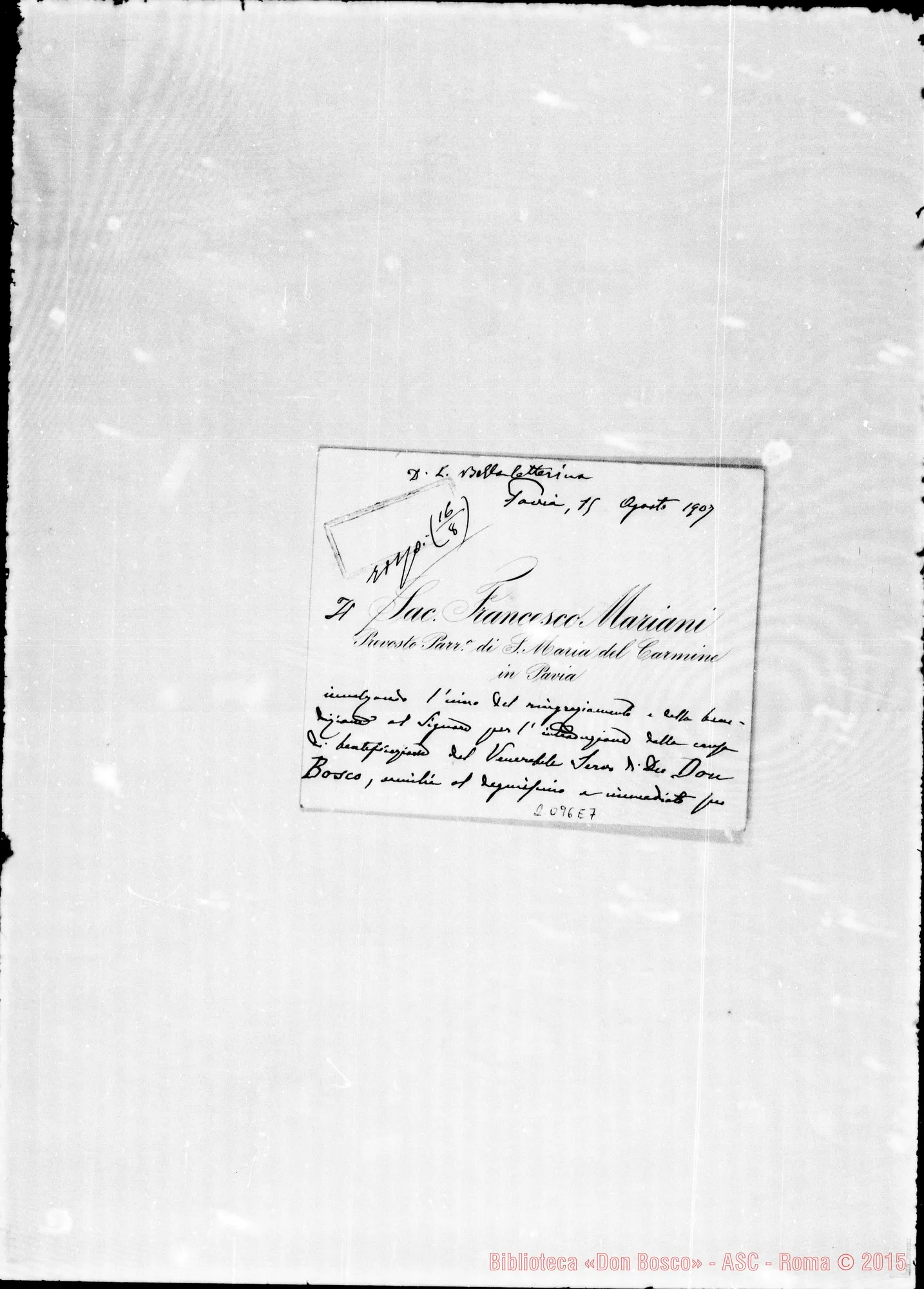 Fotogramma E 7 — Sac. Francesco Mariani