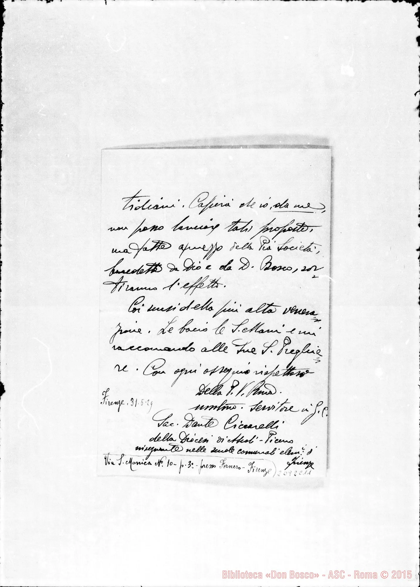 Fotogramma C 11 — Sac. Dante Ciccarelli