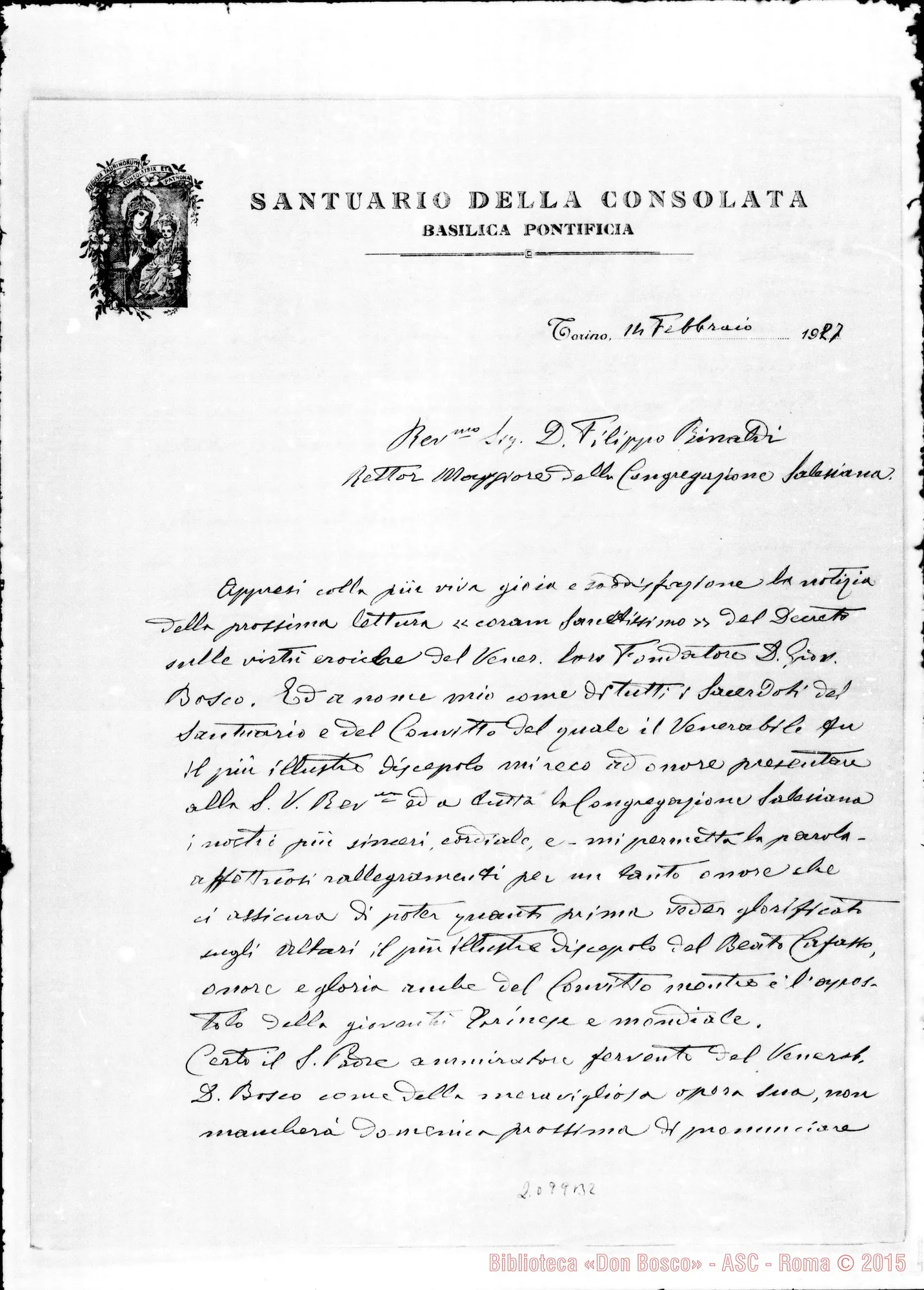 Fotogramma B 2 — Can. Giuseppe Cappella-D. Rinaldi