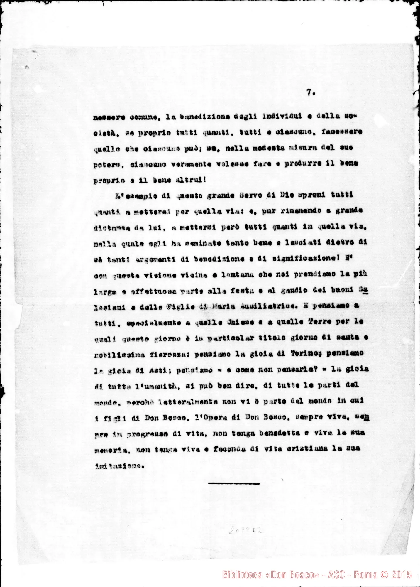 Fotogramma D 2 — Pio XI: Discorso dopo la lettura del Decreto sulla eroicità delle virtù