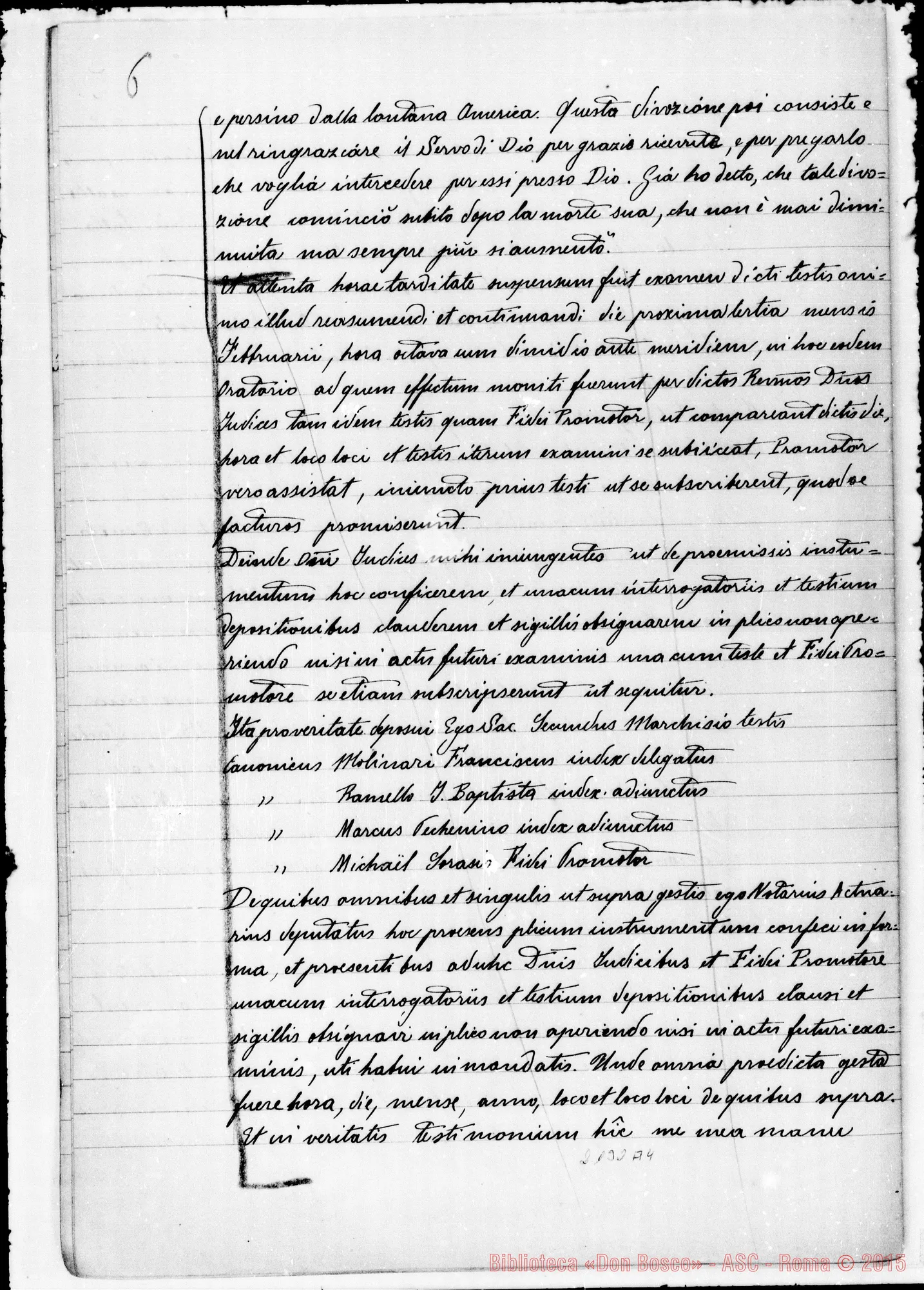 Fotogramma A 4 — D. Marchisio Secondo: Ms. copia A