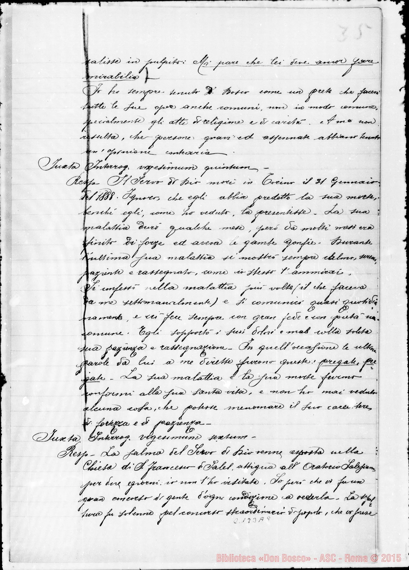 Fotogramma A 9 — D. Giacomelli Giov. Frco.: Ms. copia A
